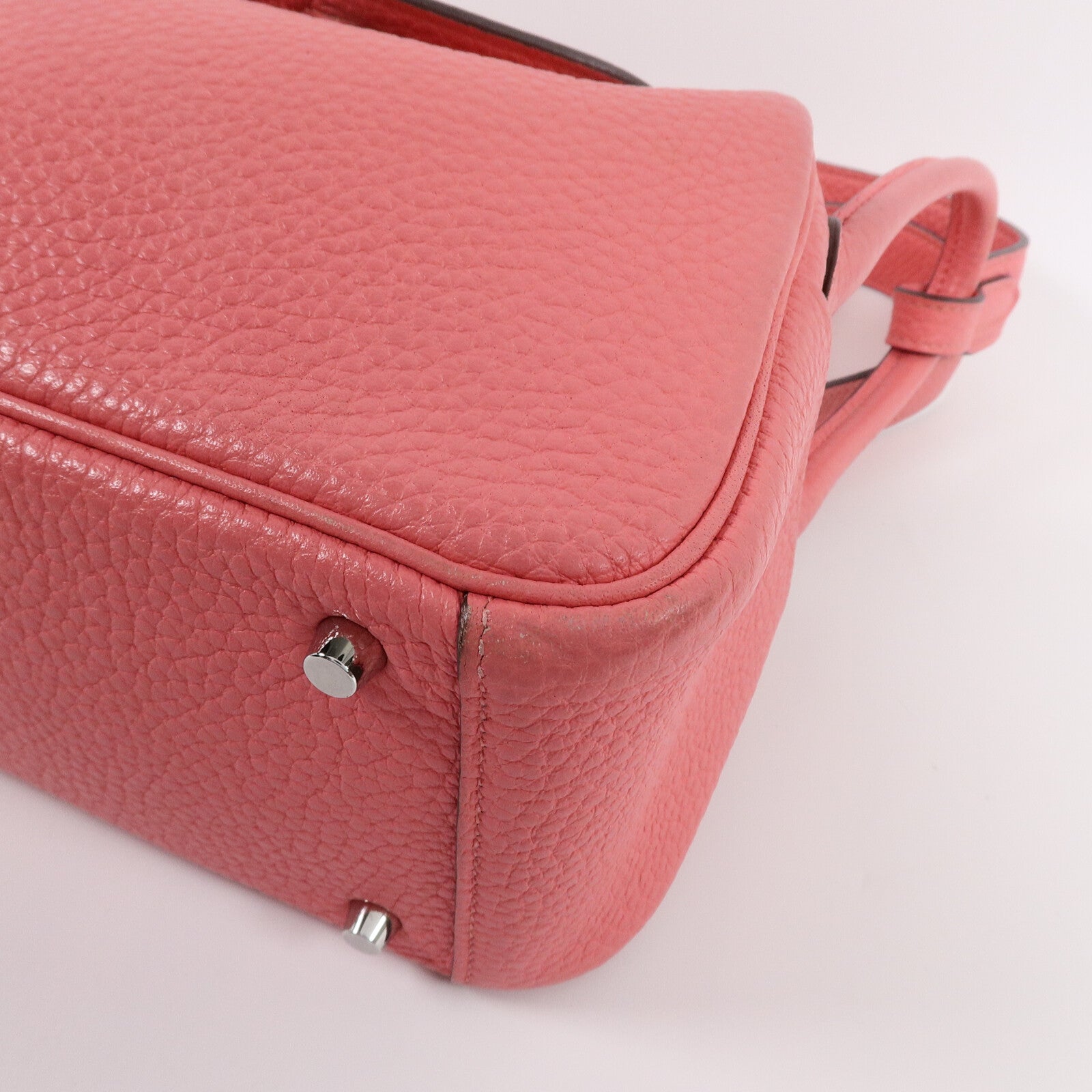 HERMES Clemence皮革Mini Lindy手挽肩背兩用袋