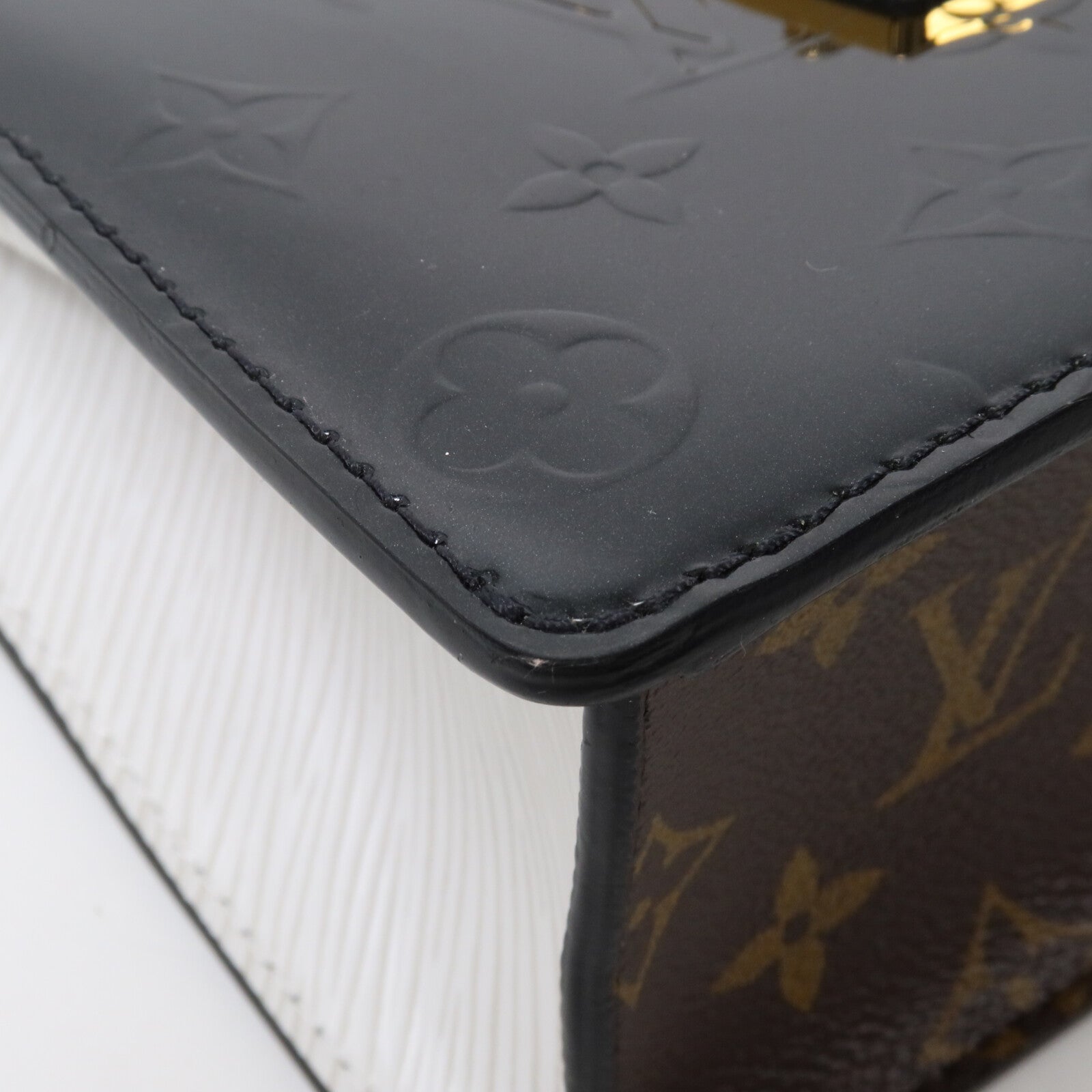 LOUIS VUITTON Monogram/Epi/Monogram Vernis Spring Street金扣手挽肩背兩用袋