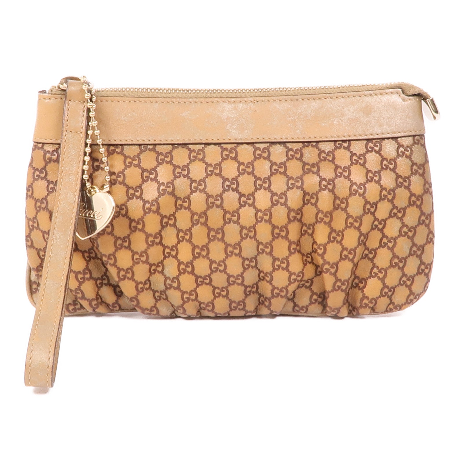 GUCCI 皮革Pouch金扣手拿包