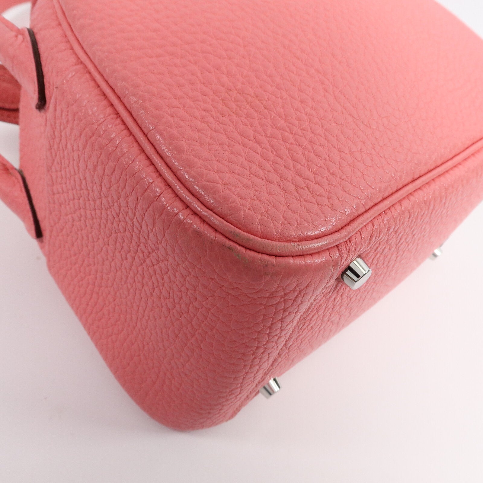 HERMES Clemence皮革Mini Lindy手挽肩背兩用袋