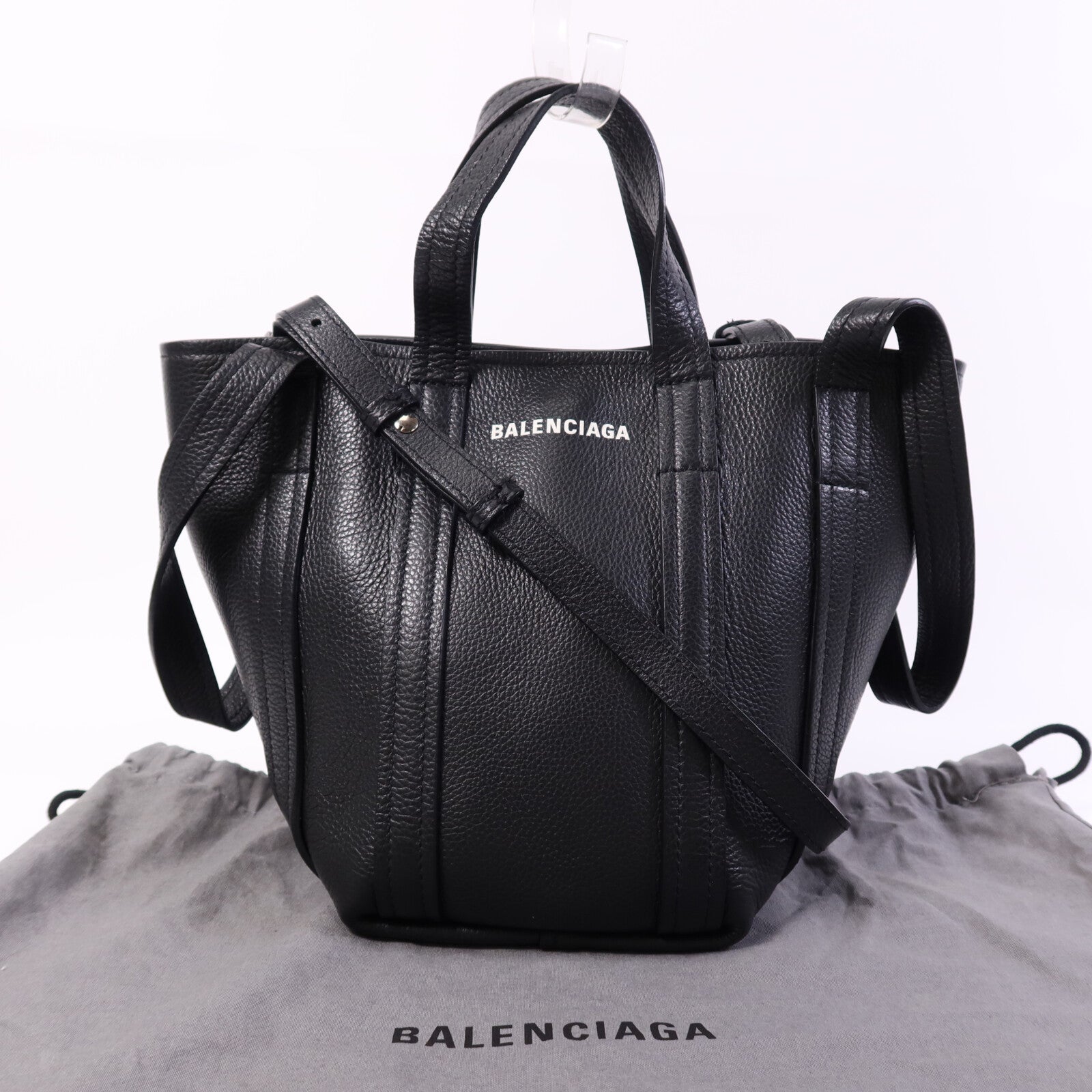 BALENCIAGA 【激減優惠】牛皮皮革Everyday North South XS銀扣手挽肩背兩用袋