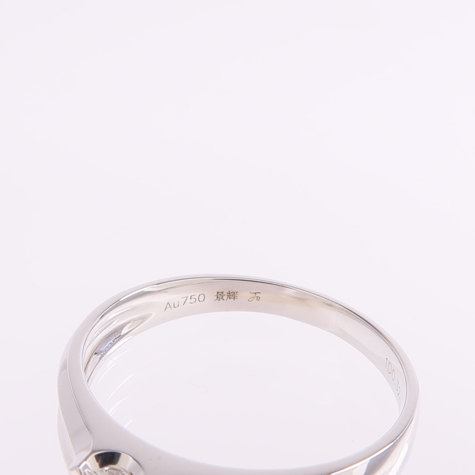 JEWELRY 【激減優惠】18K白金Diamond Ring鑽石戒指US#8.5