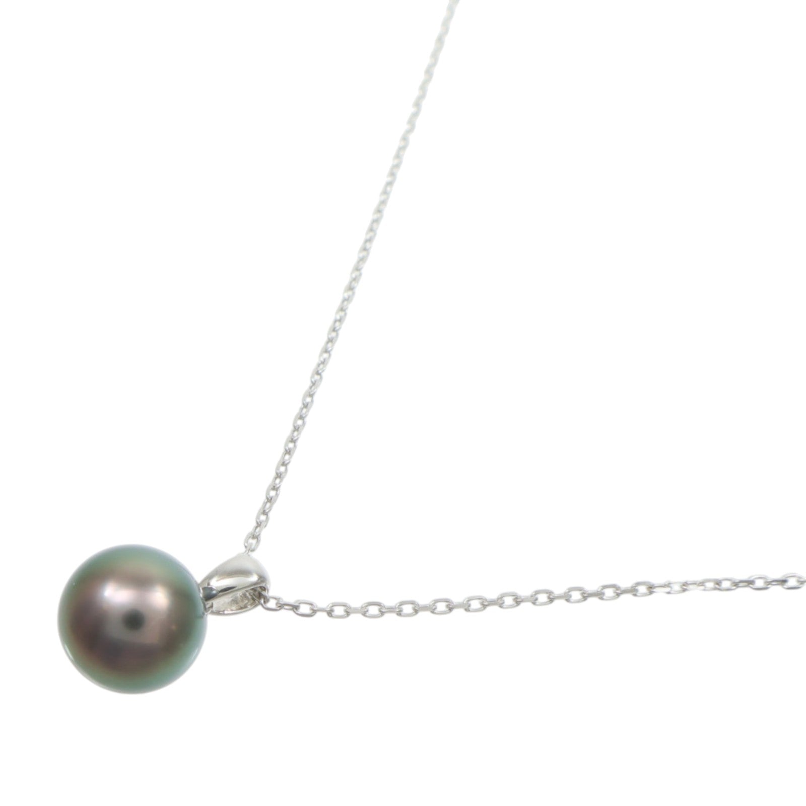 MIKIMOTO 18K白金Black Pearl Necklace珍珠項鍊