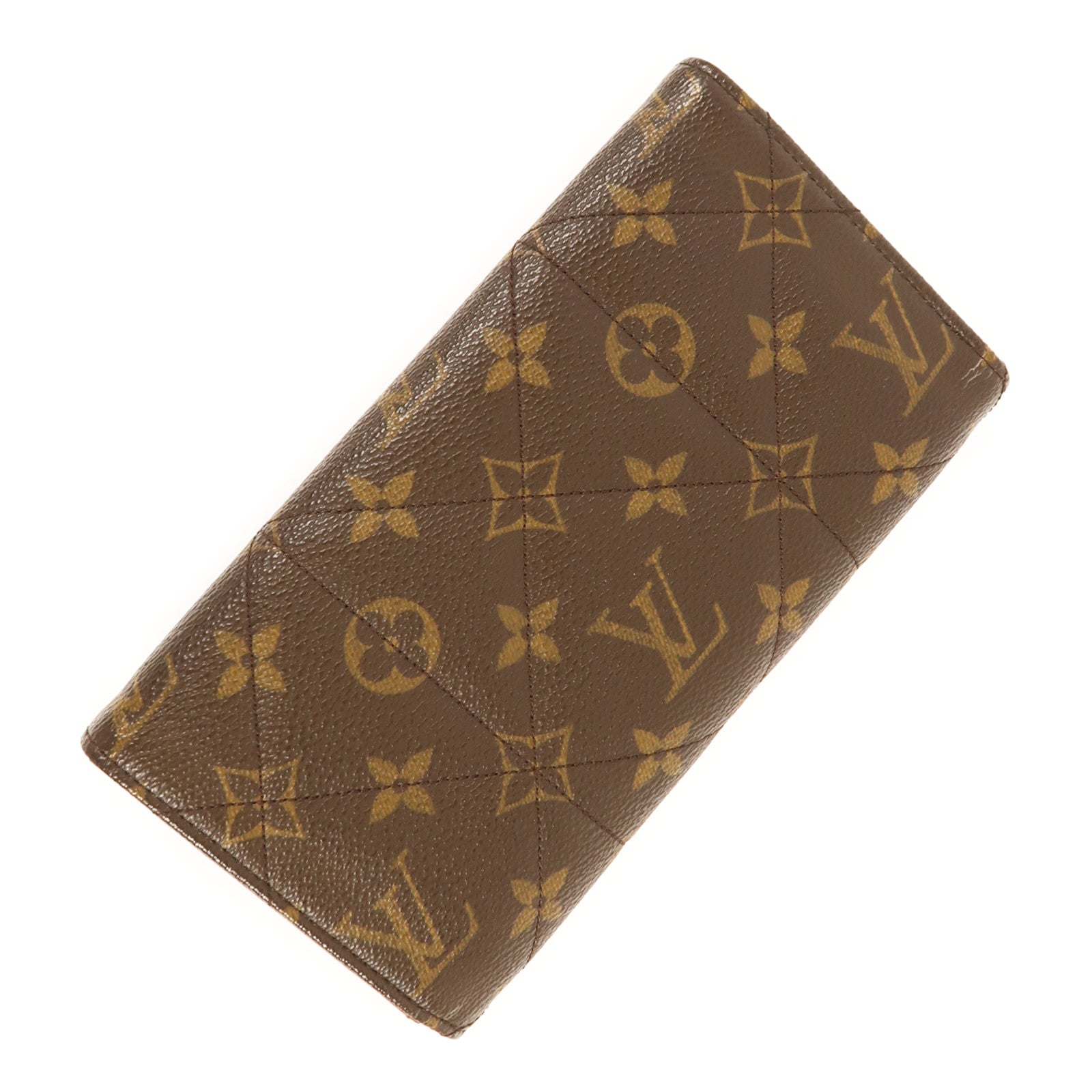 LOUIS VUITTON Monogram Etoile Portefeuille Sarah金扣長錢包棕色