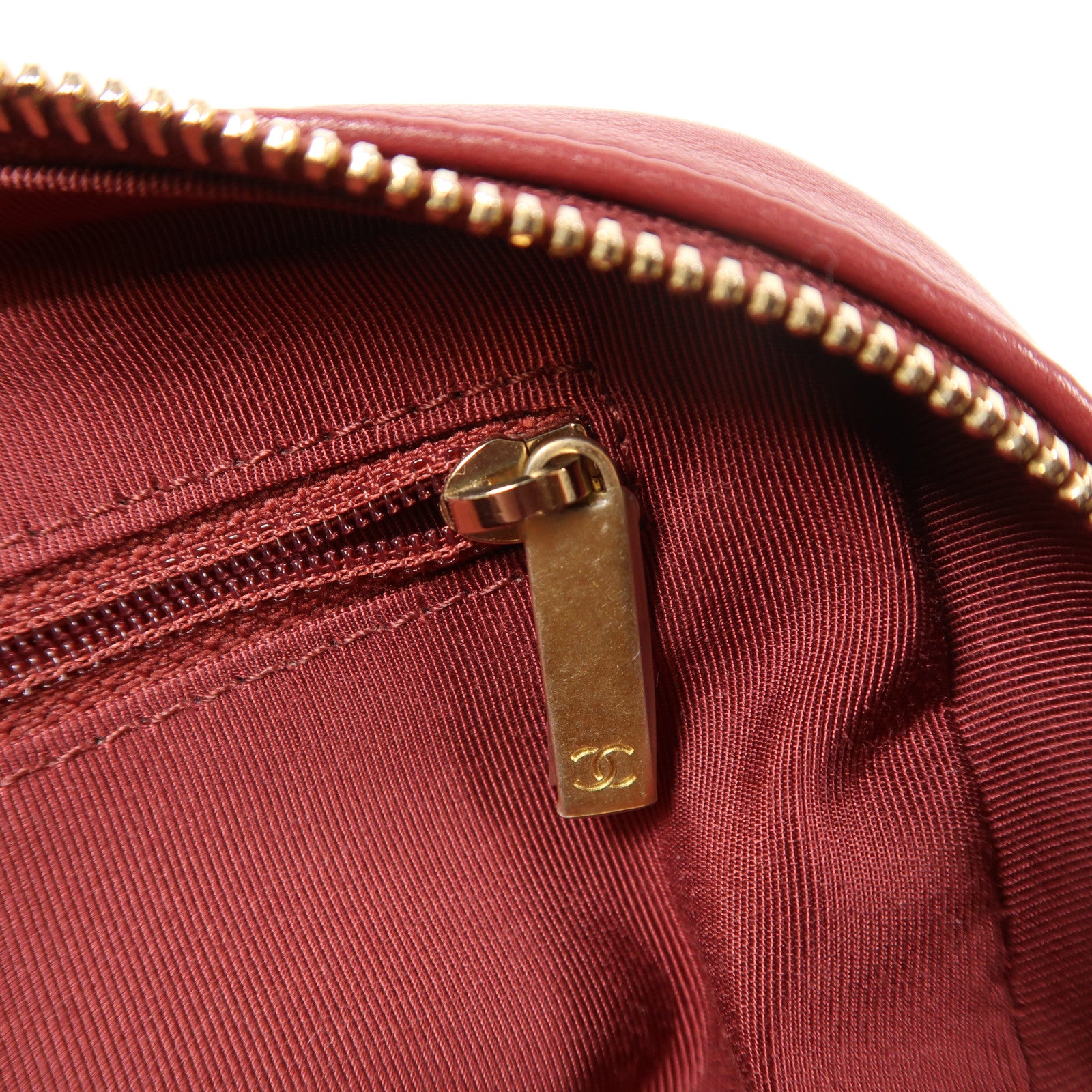 CHANEL 牛皮皮革2 Way Shoulder金扣手挽肩背兩用袋