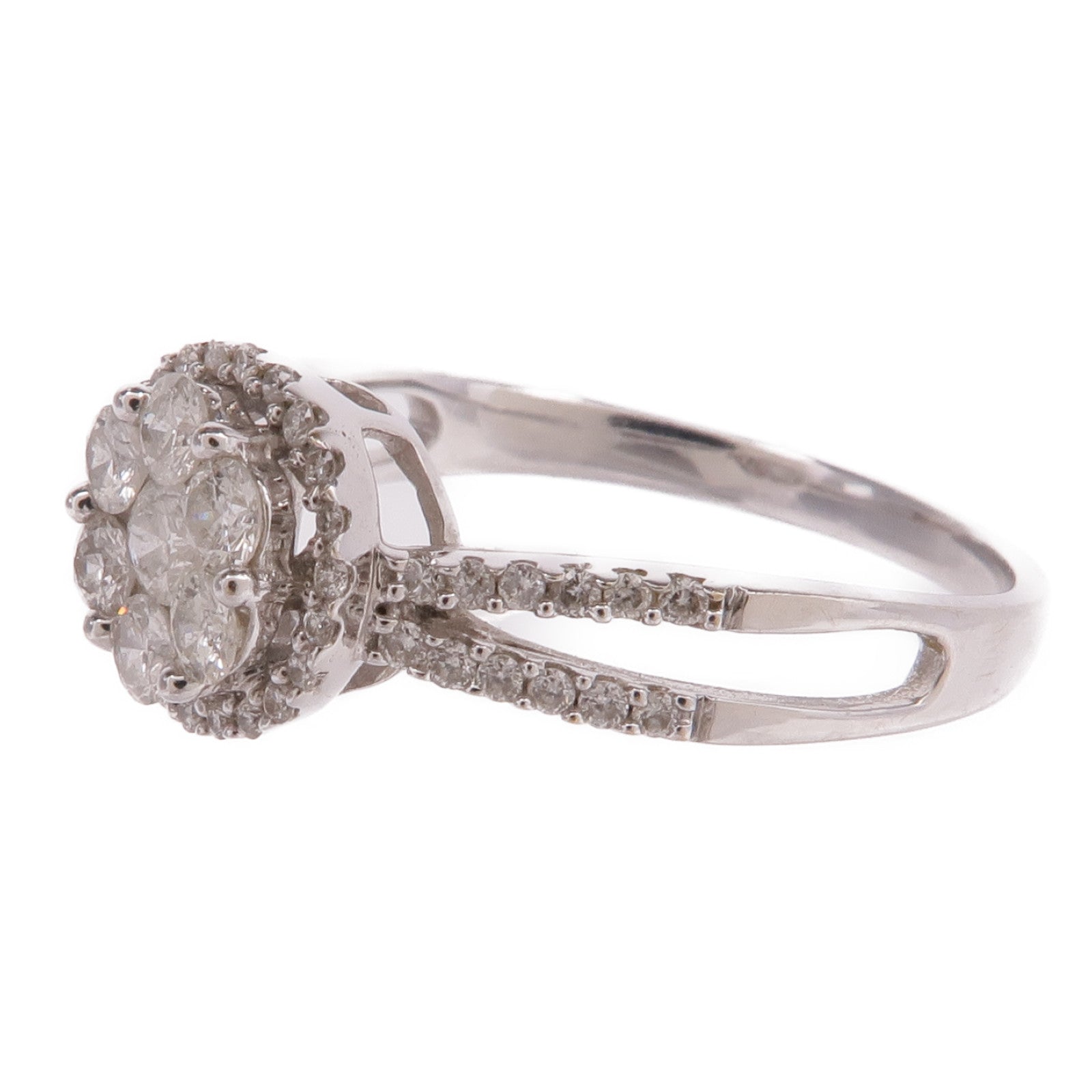 JEWELRY 【激減優惠】18K白金Diamond Ring鑽石戒指US#5.75