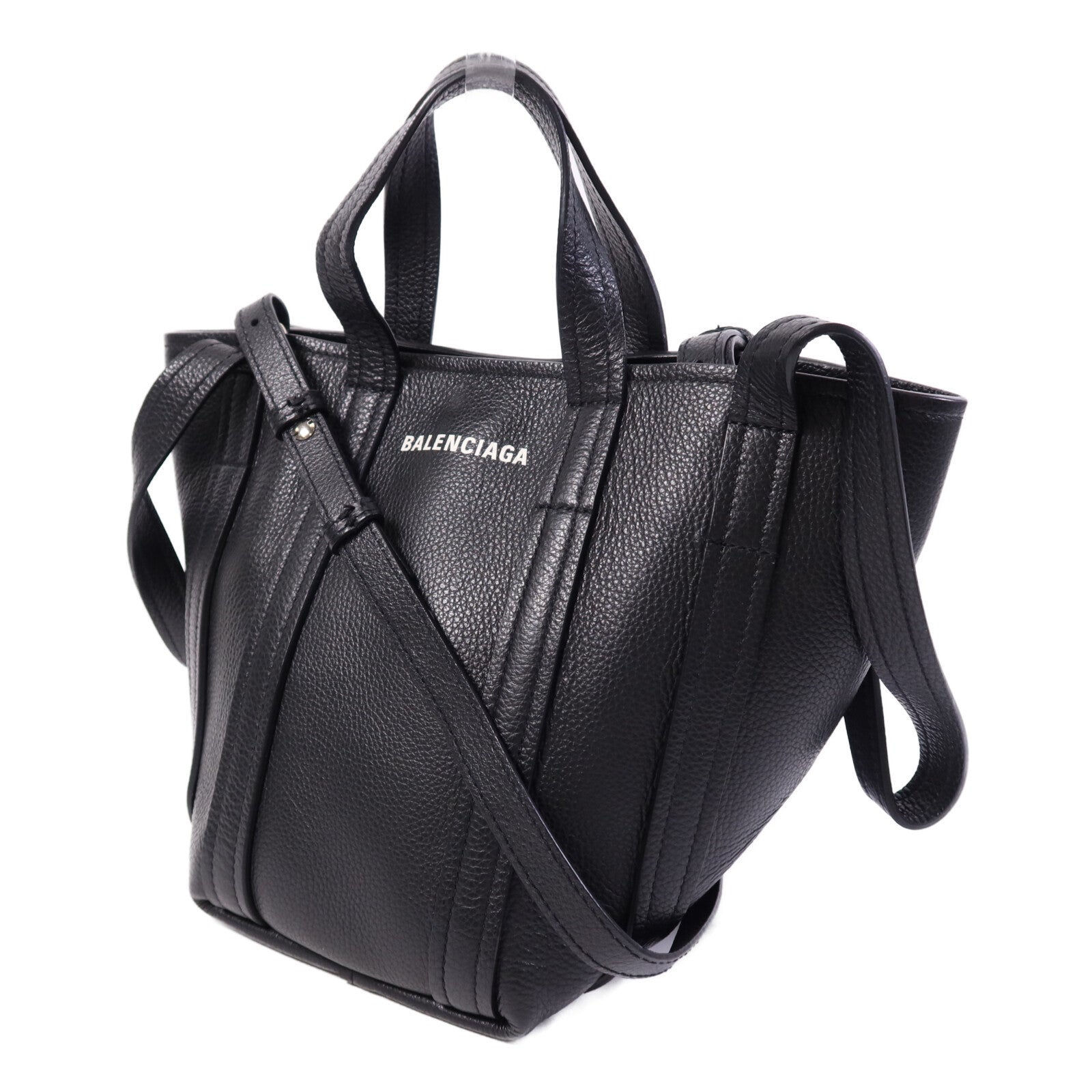 BALENCIAGA 【激減優惠】牛皮皮革Everyday North South XS銀扣手挽肩背兩用袋