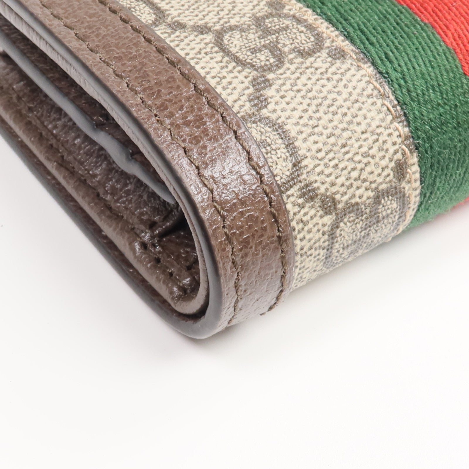 GUCCI 塗層帆布Ophidia GG Wallet金扣錢包