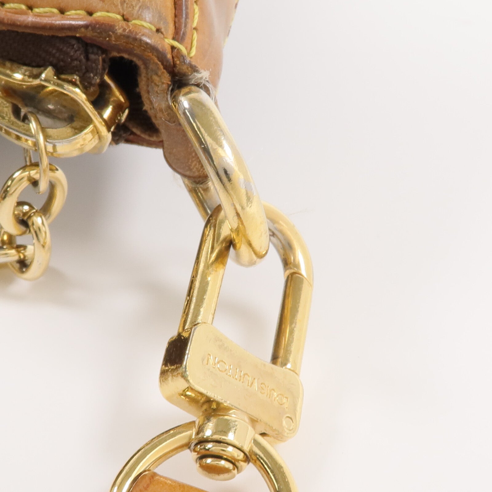 LOUIS VUITTON Monogram Palermo PM金扣手挽肩背兩用袋棕色