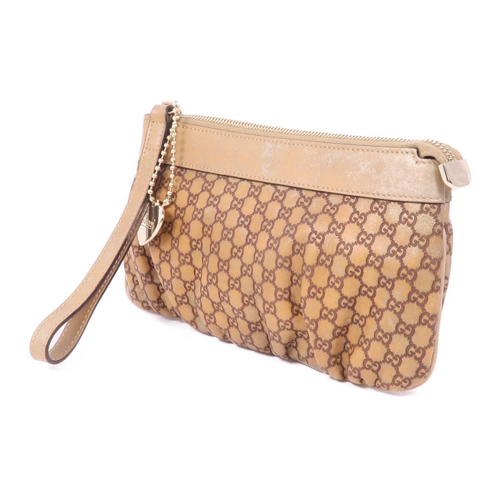 GUCCI 皮革Pouch金扣手拿包