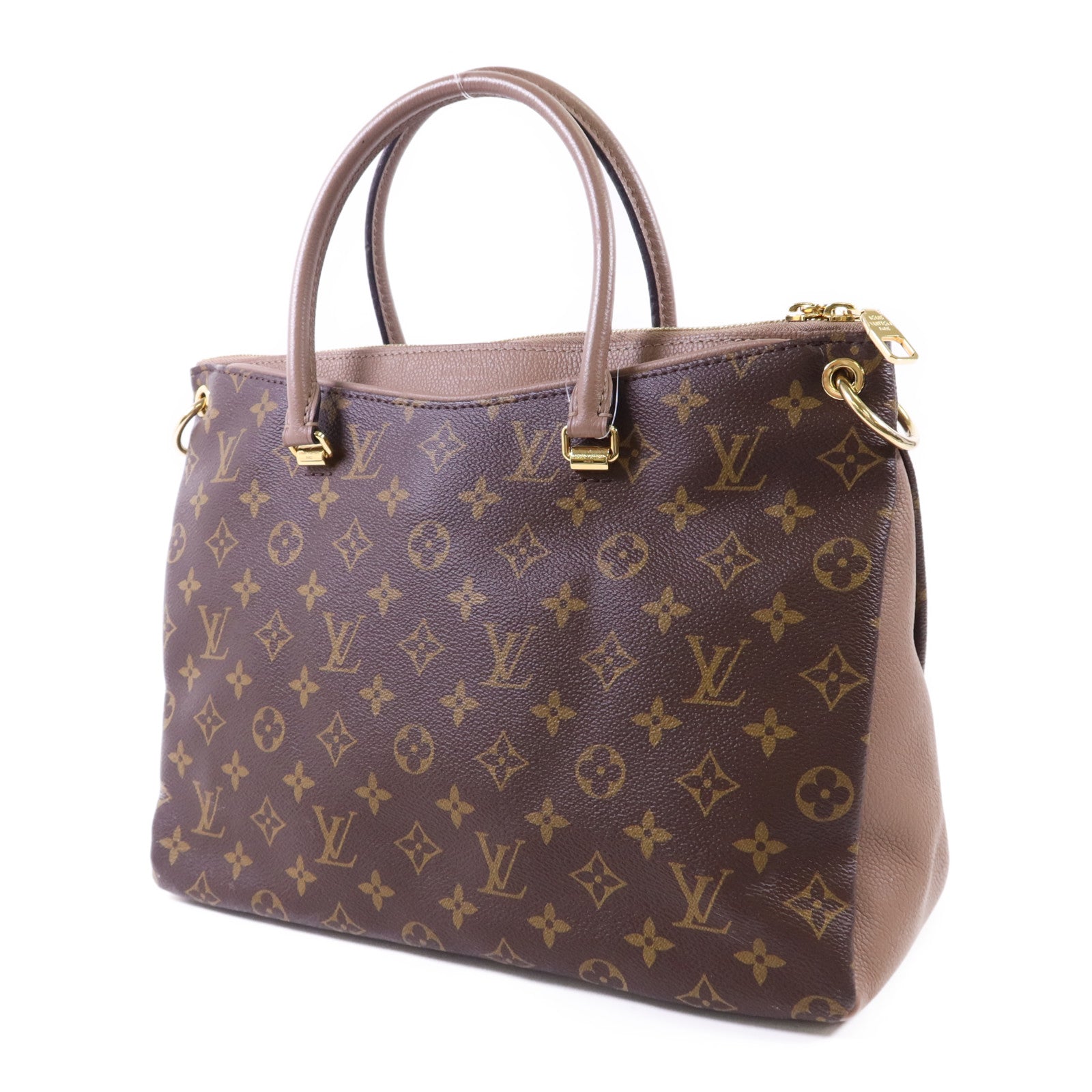 LOUIS VUITTON Monogram Pallas MM金扣手挽肩背兩用袋