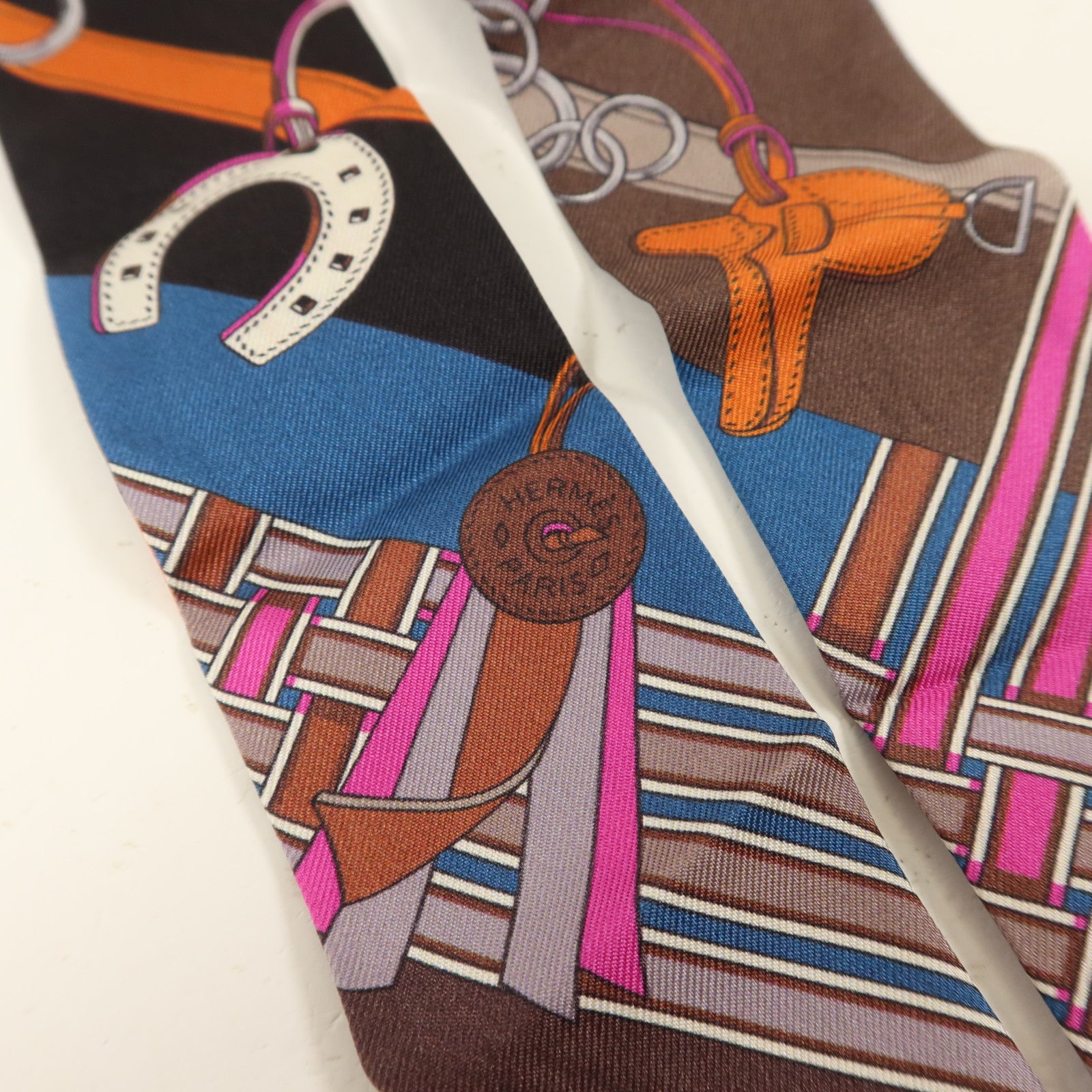 HERMES 絲質Twilly絲巾