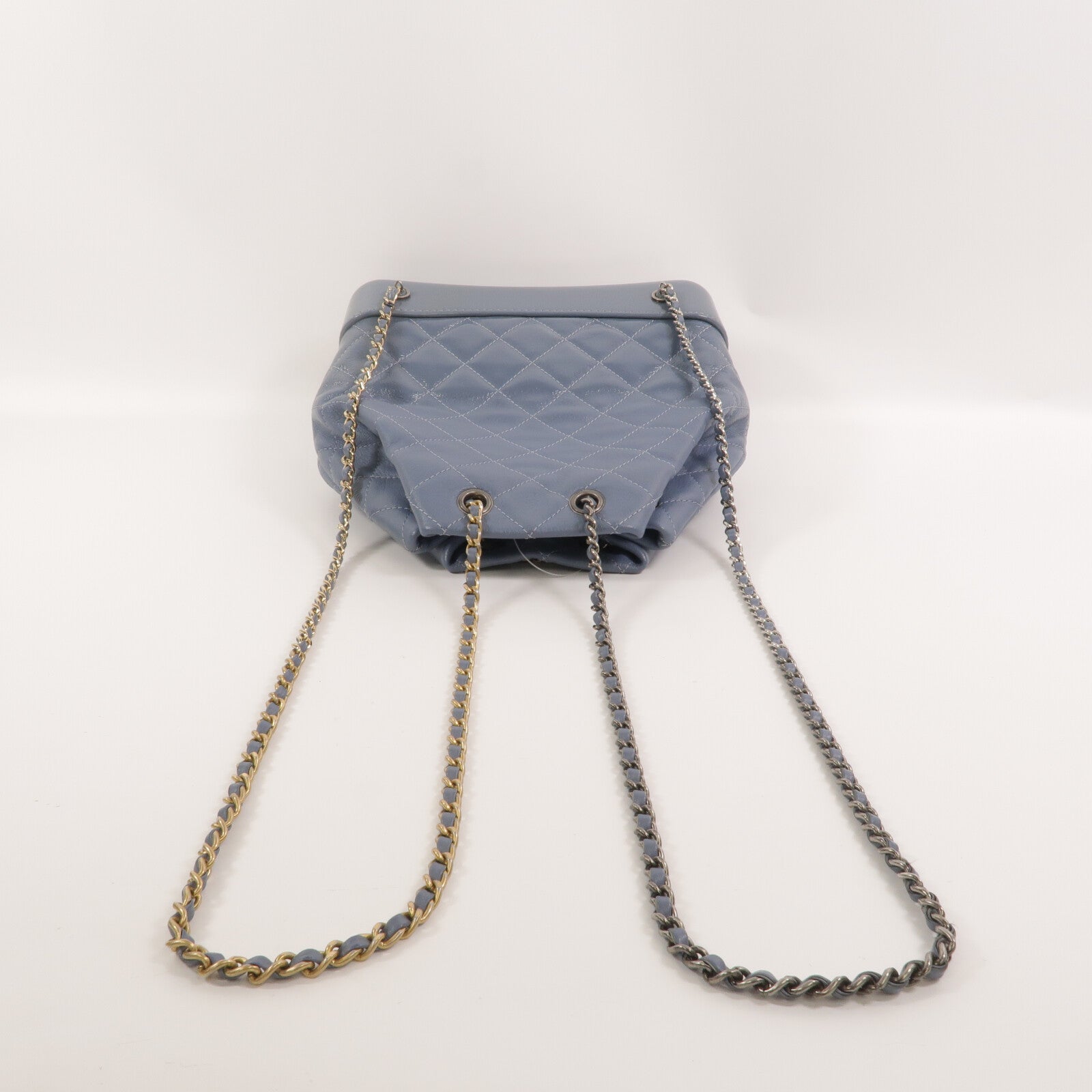 CHANEL 牛皮皮革Gabrielle Backpack鏈帶背包
