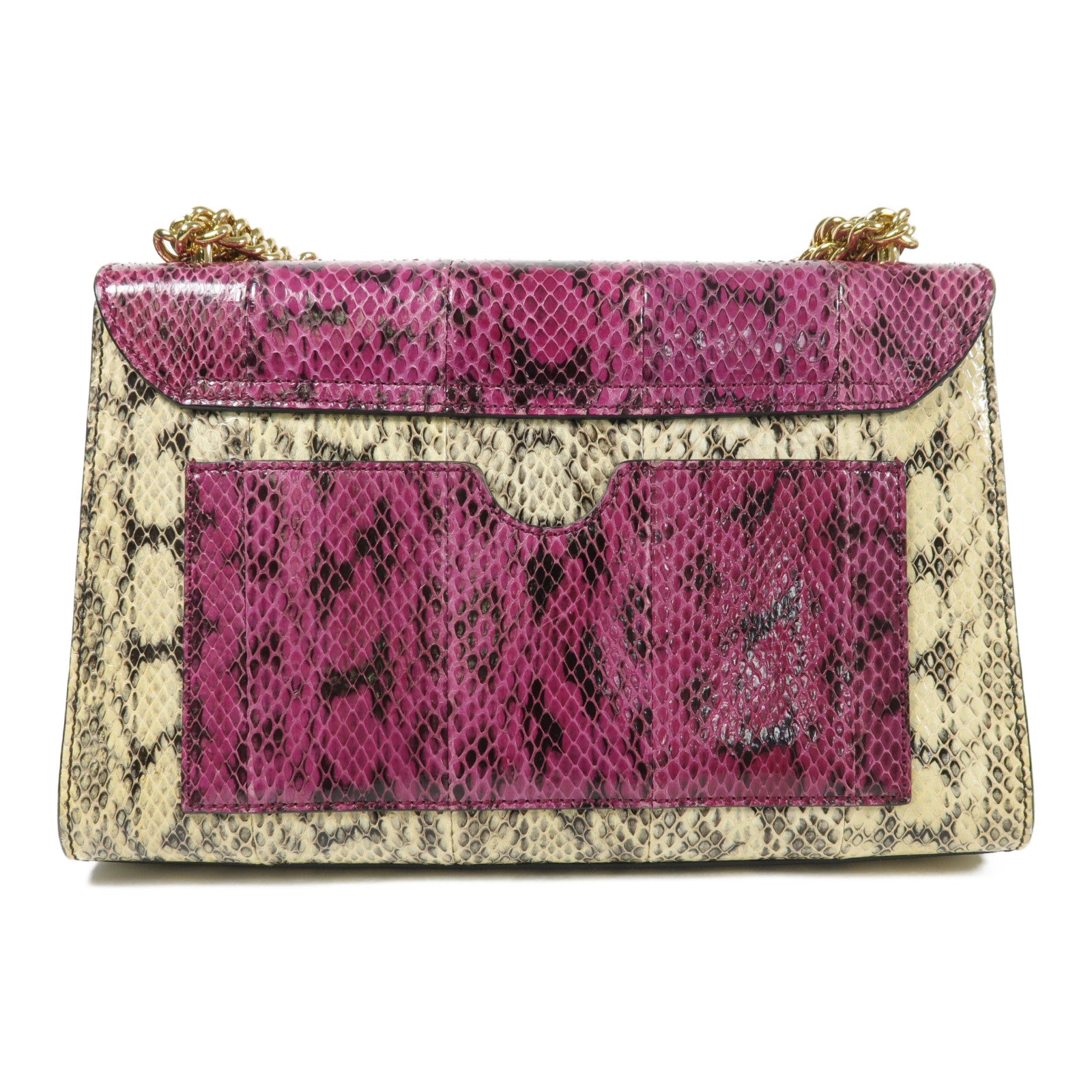 GUCCI 蛇皮皮革Padlock Shoulder Bag金扣肩背袋