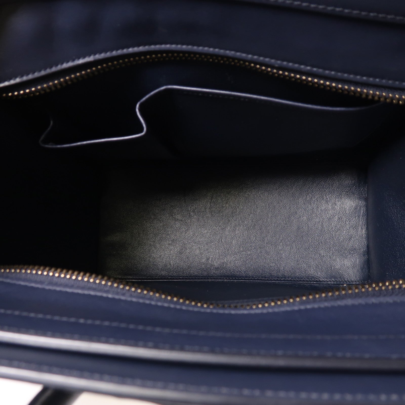 CELINE 牛皮皮革Micro Luggage手挽袋