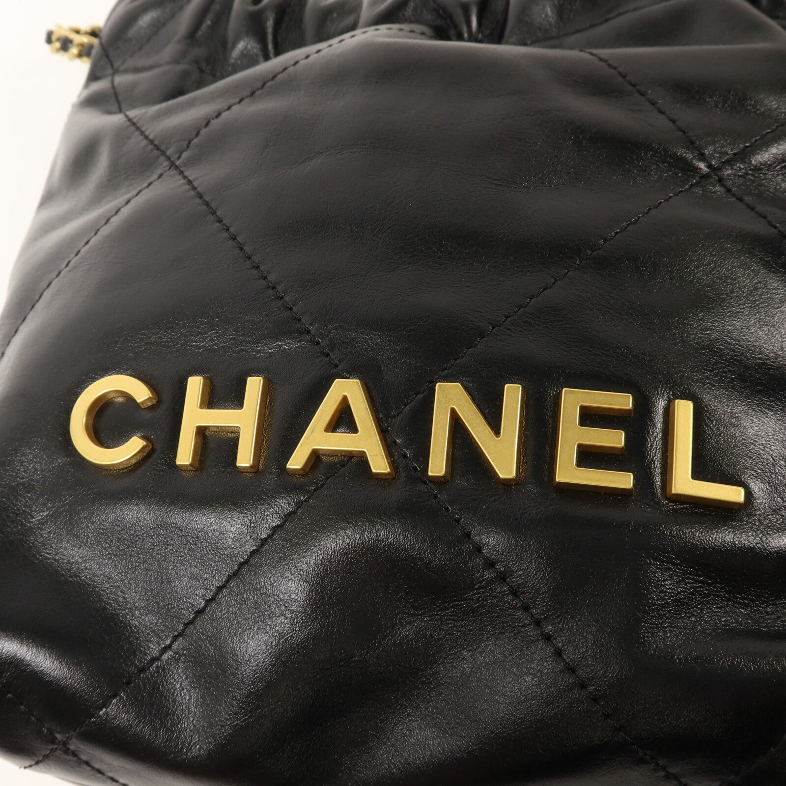 CHANEL 牛皮皮革Chanel 22 Mini鏈帶肩背袋
