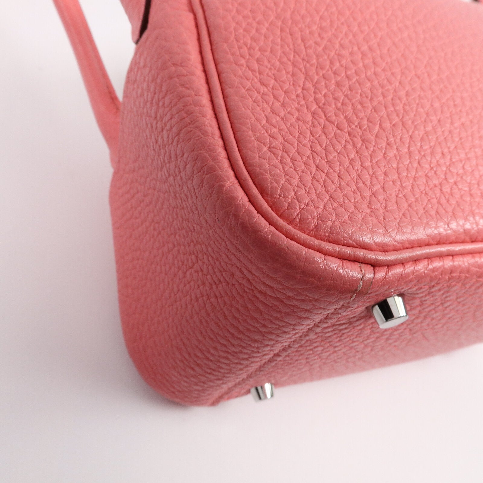 HERMES Clemence皮革Mini Lindy手挽肩背兩用袋