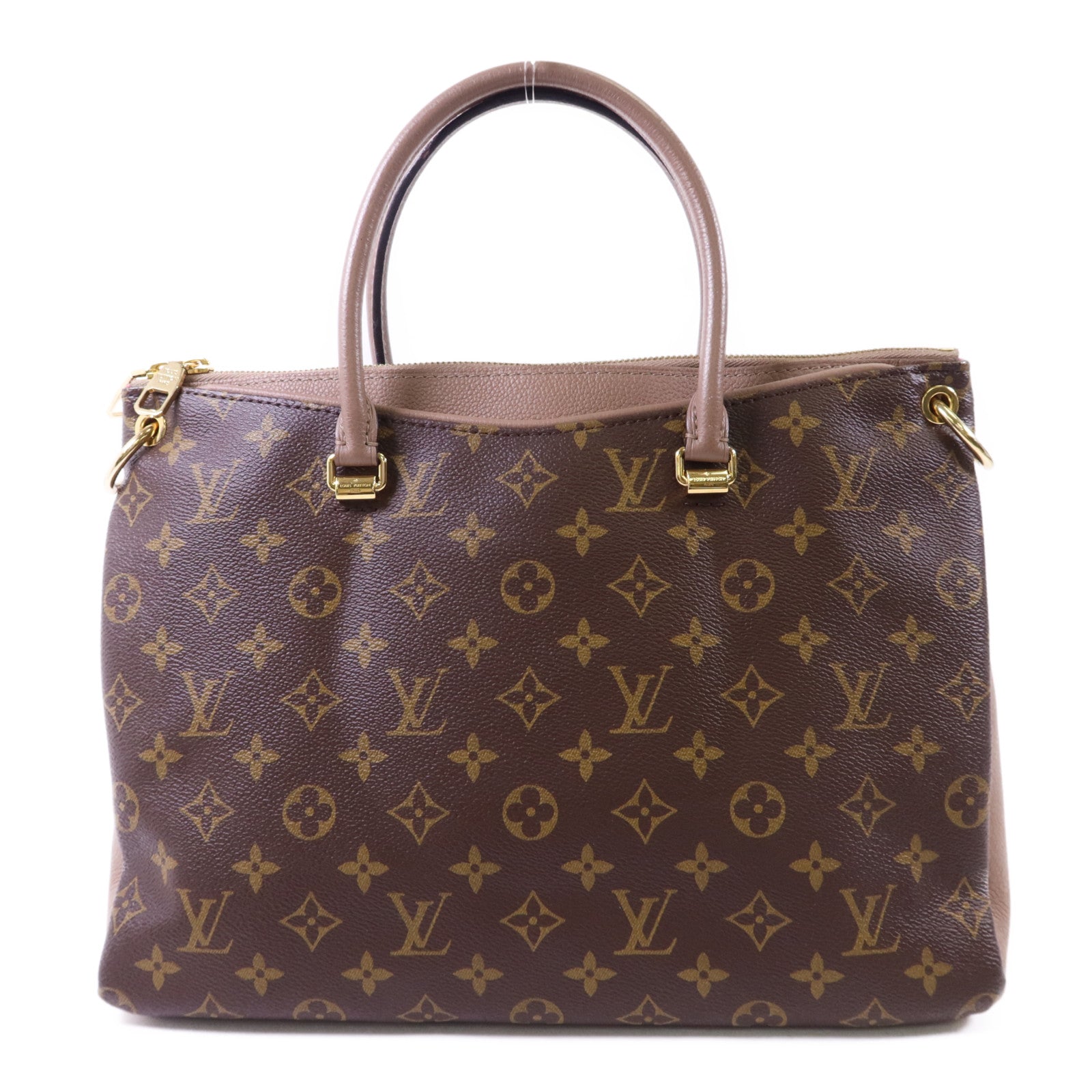 LOUIS VUITTON Monogram Pallas MM金扣手挽肩背兩用袋