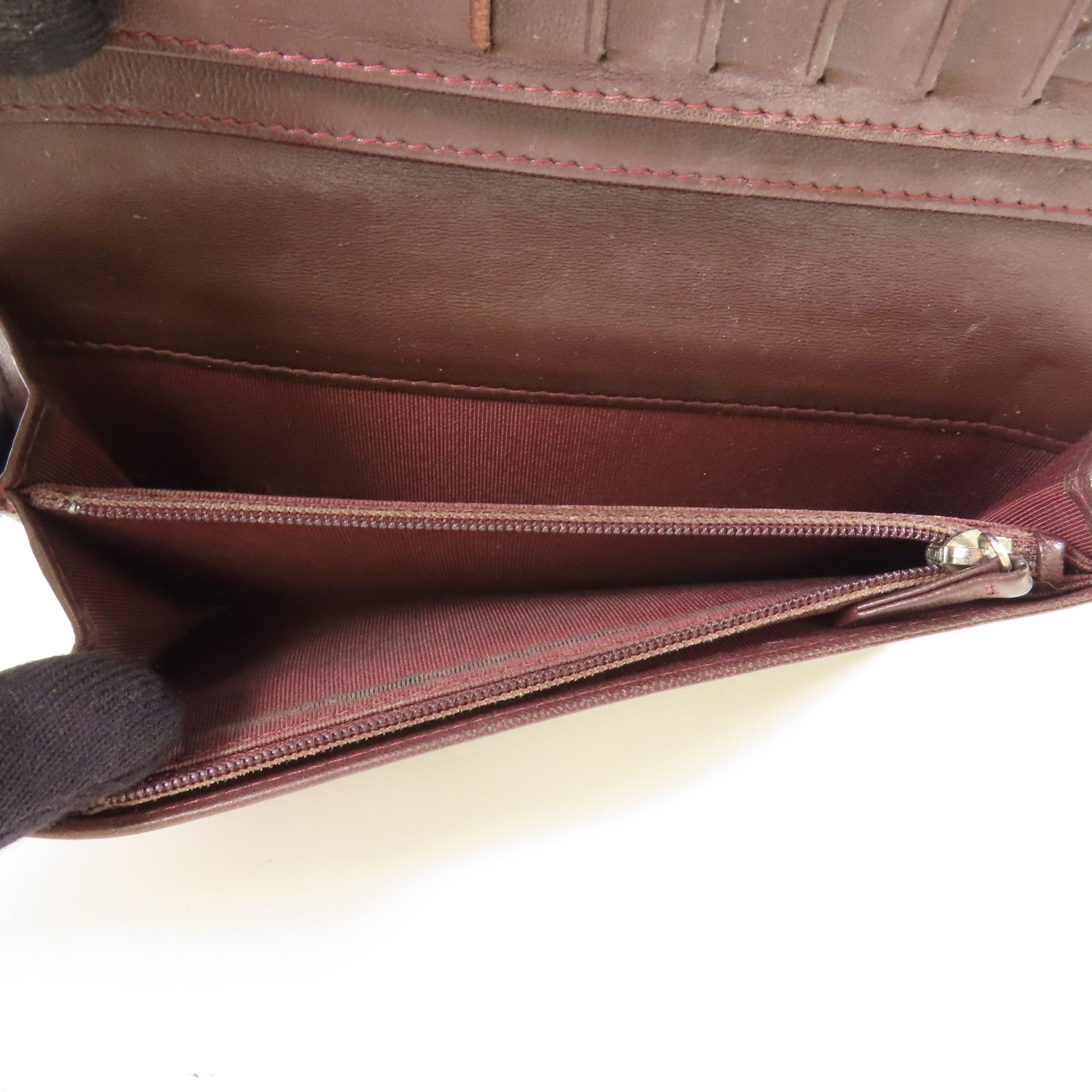 CHANEL 羊皮皮革Long Wallet銀扣長錢包