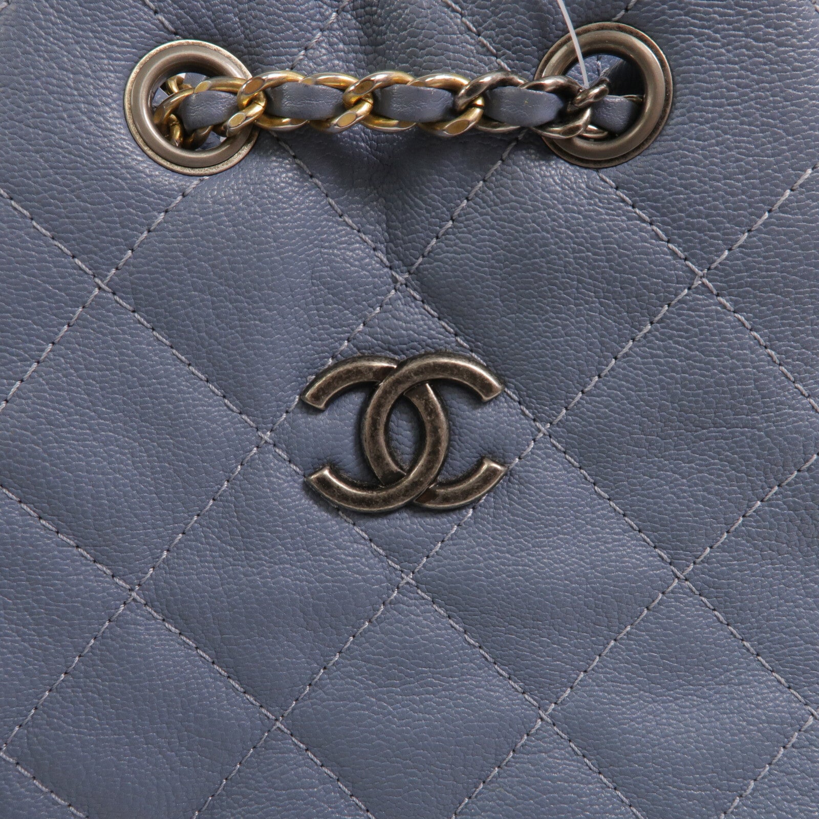 CHANEL 牛皮皮革Gabrielle Backpack鏈帶背包