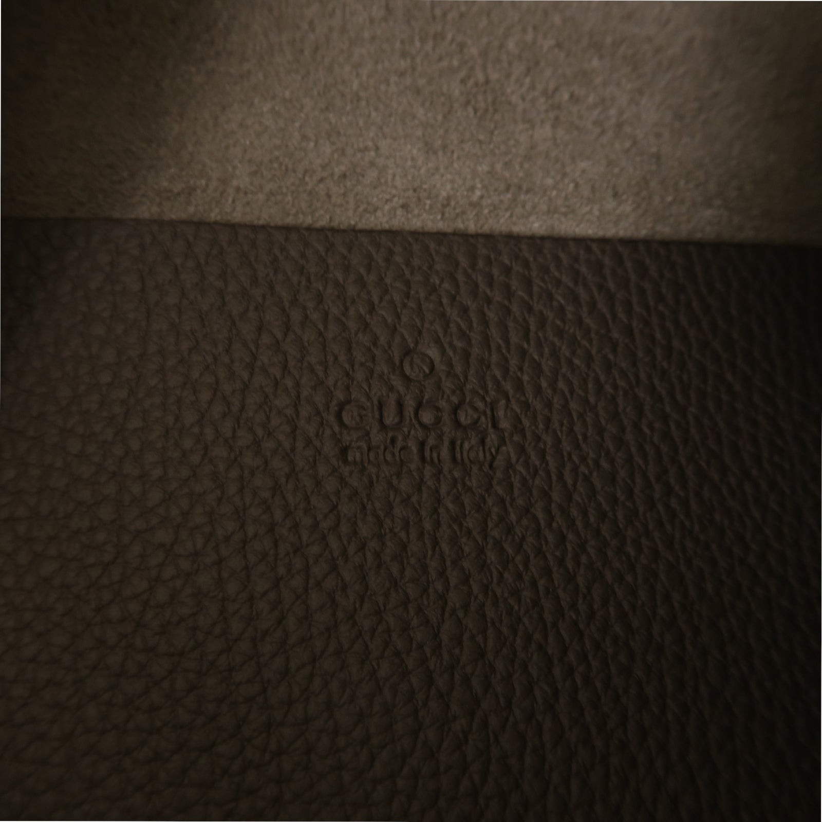GUCCI 牛皮皮革Shoulder Tote肩背袋灰色