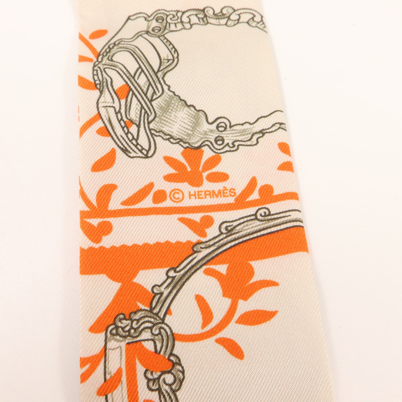 HERMES 絲質Twilly絲巾