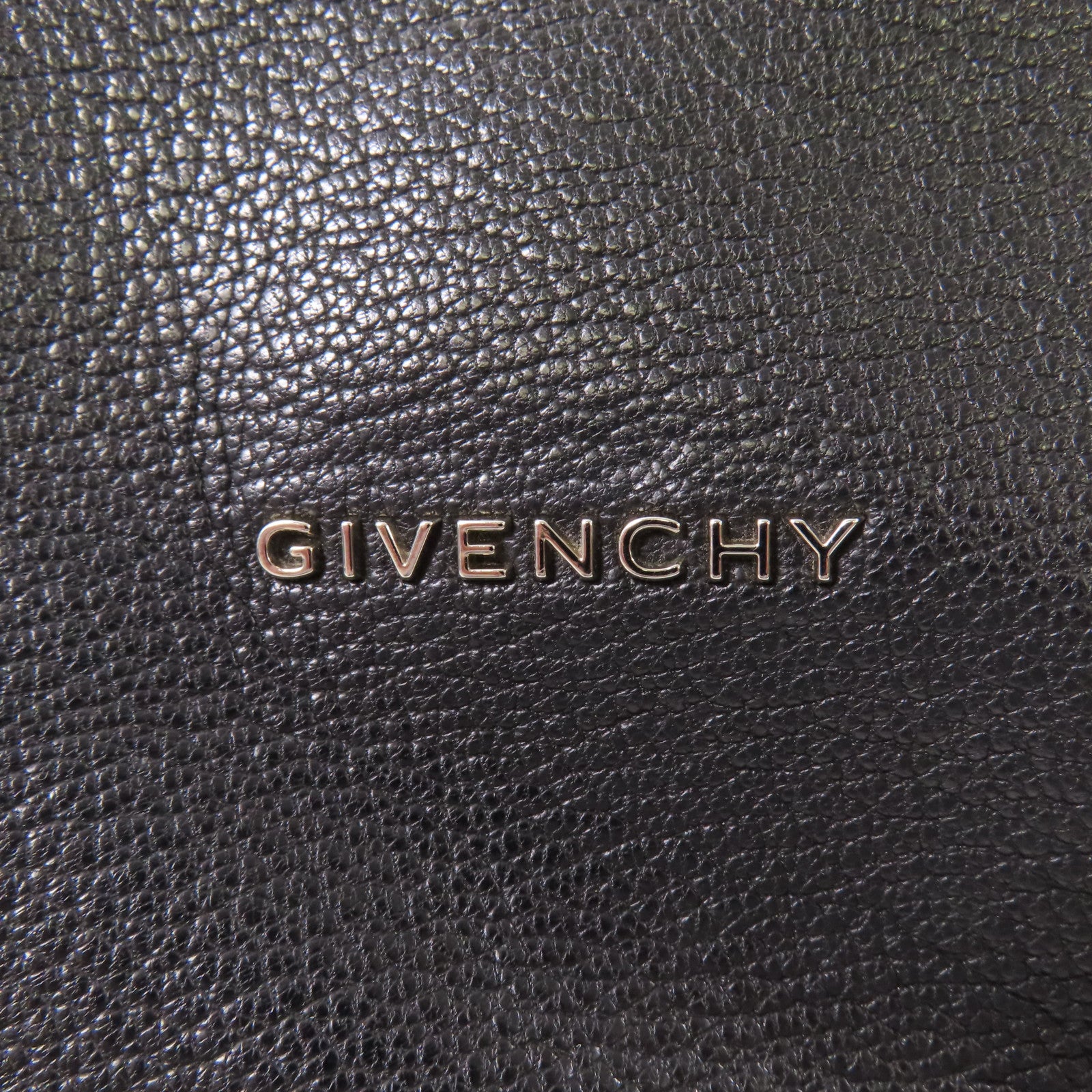 GIVENCHY 牛皮皮革Pandora銀扣手挽肩背兩用袋