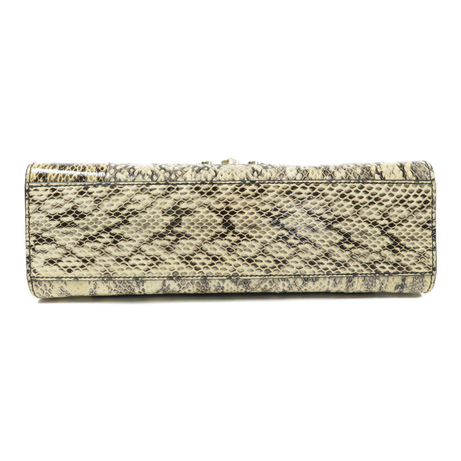 GUCCI 蛇皮皮革Padlock Shoulder Bag金扣肩背袋