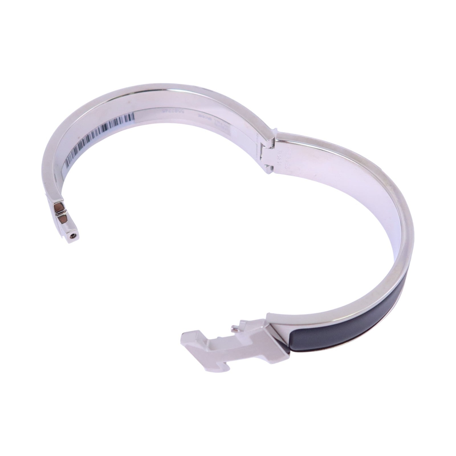 HERMES 金屬/琺瑯Clic H Bracelet銀扣手鏈