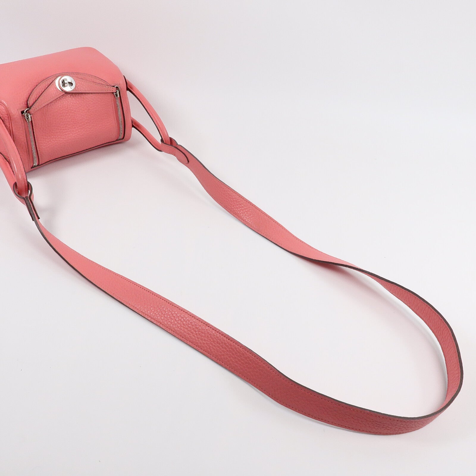 HERMES Clemence皮革Mini Lindy手挽肩背兩用袋