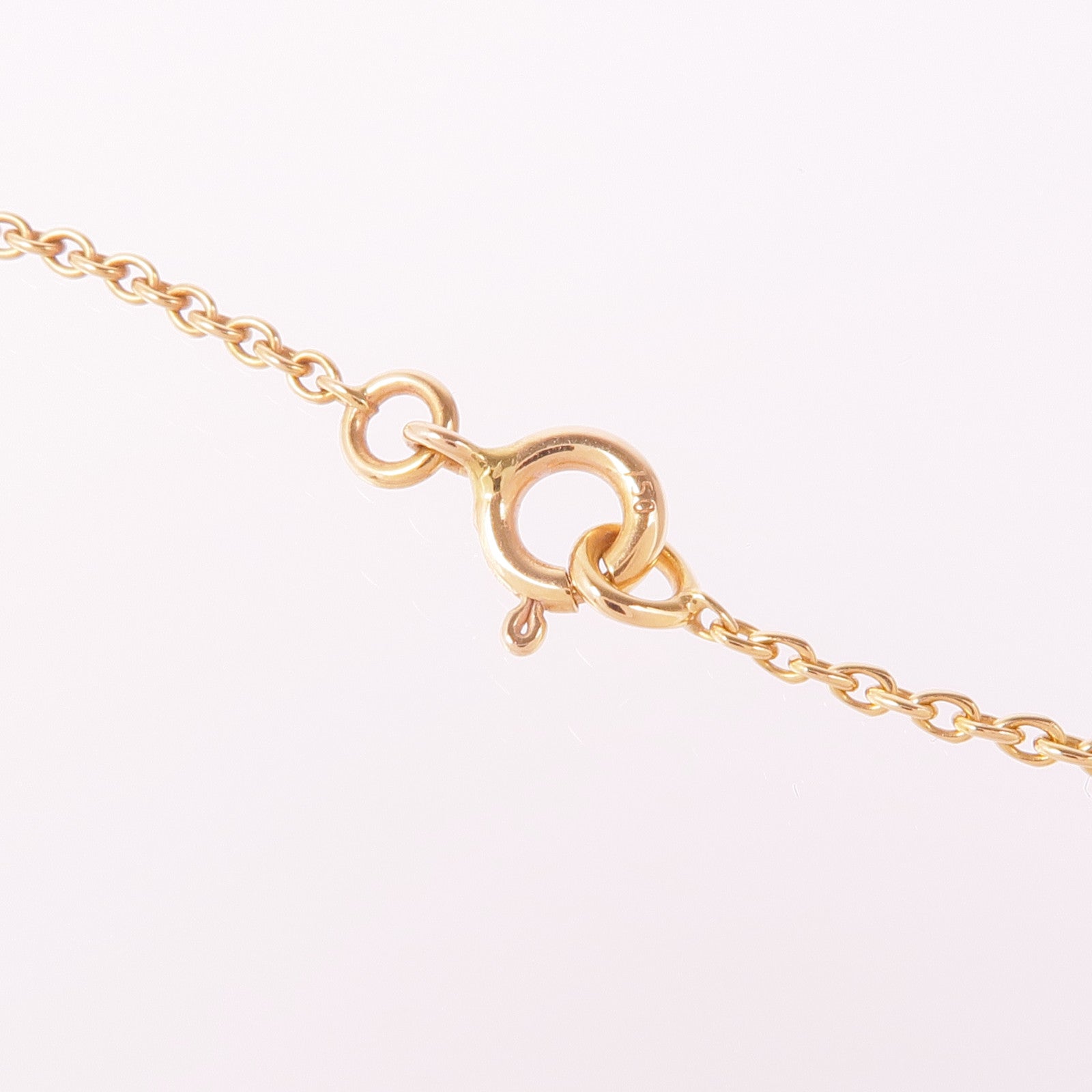 HERMES Amulettes Kelly pendant Diamond Necklace 18K Pink Gold