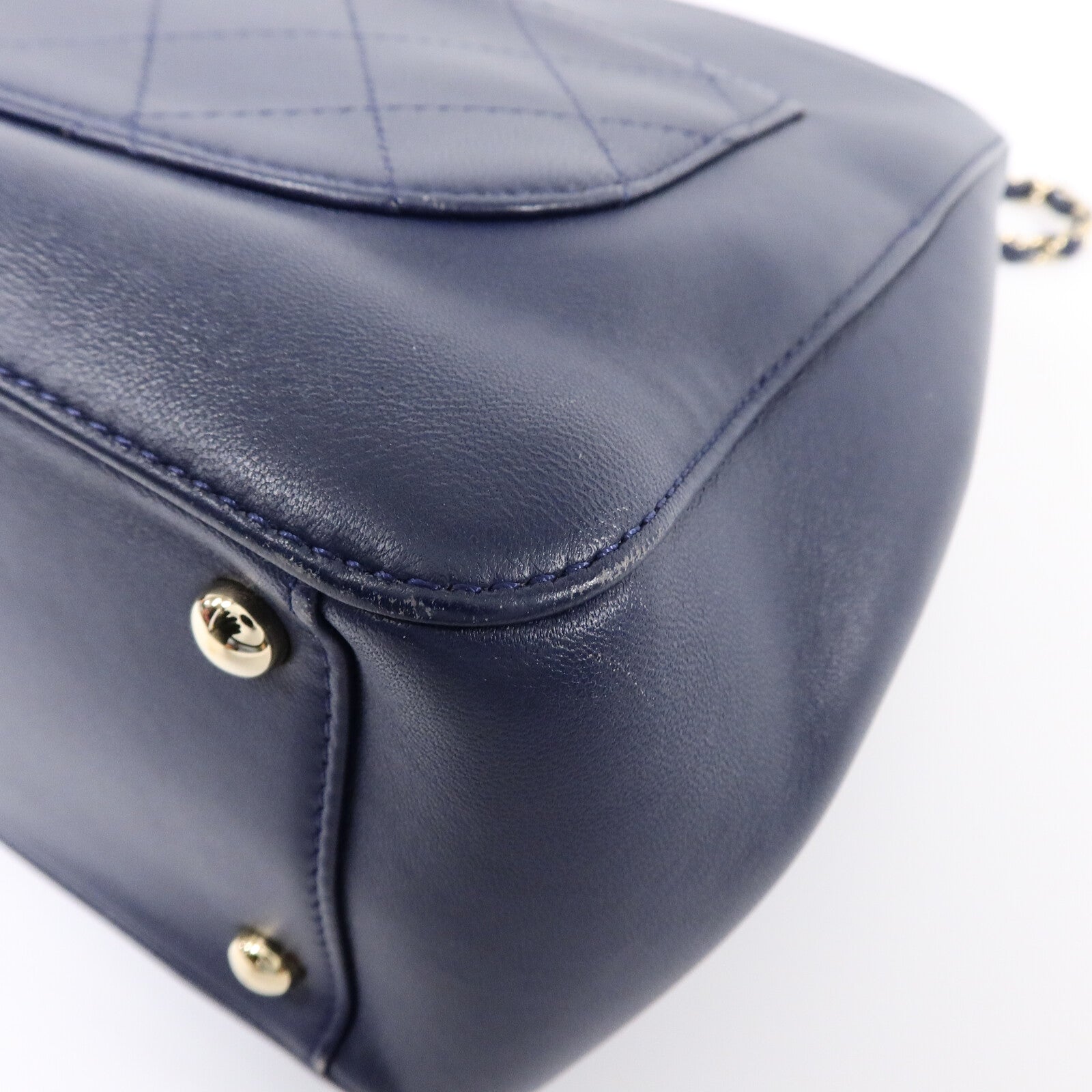 CHANEL 牛皮皮革2 Way Shoulder鏈帶手挽肩背兩用袋