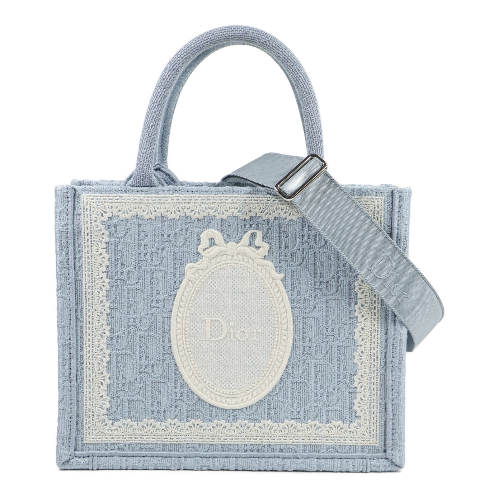 Dior 帆布Small Dior Book Tote with Strap手挽肩背兩用袋