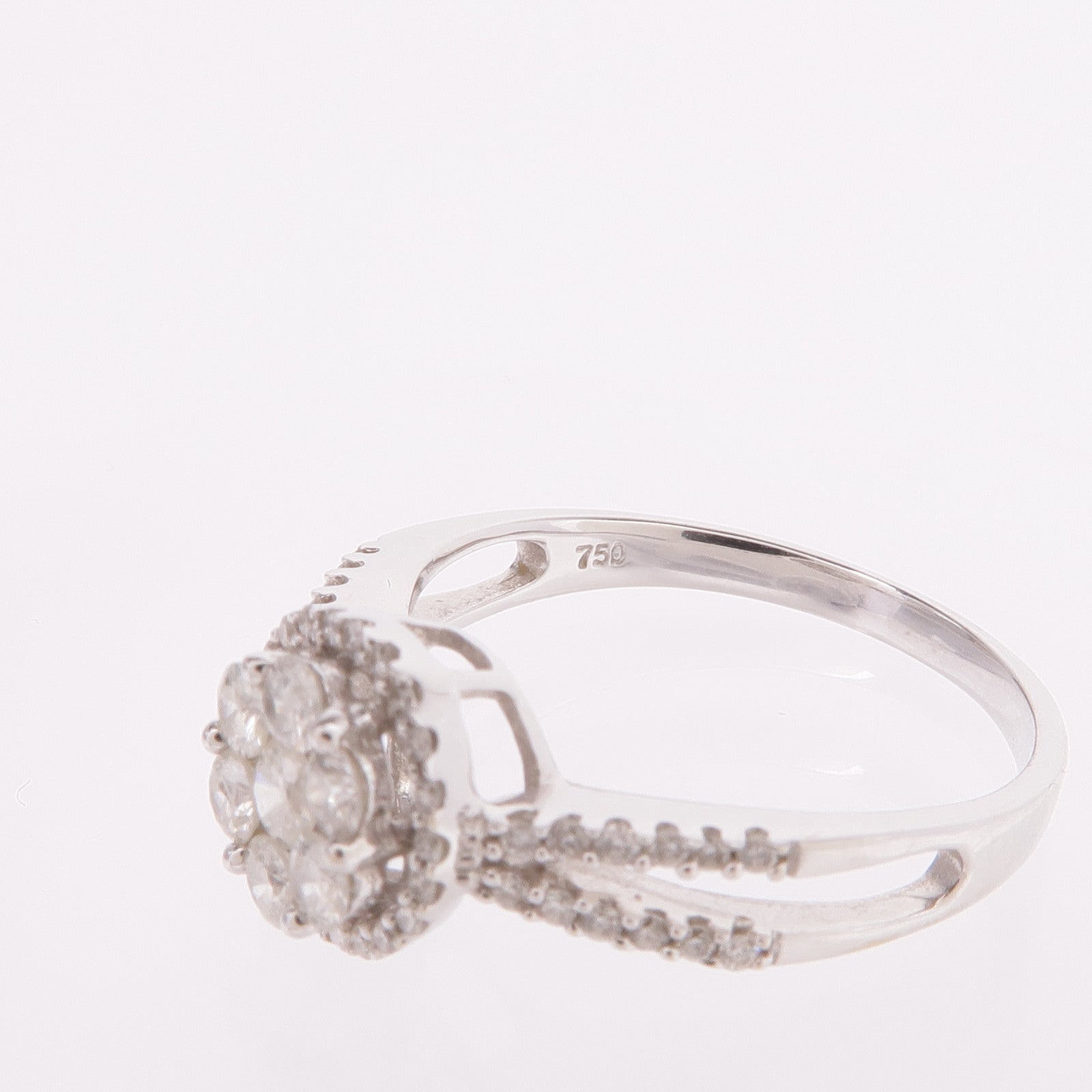 JEWELRY 【激減優惠】18K白金Diamond Ring鑽石戒指US#5.75