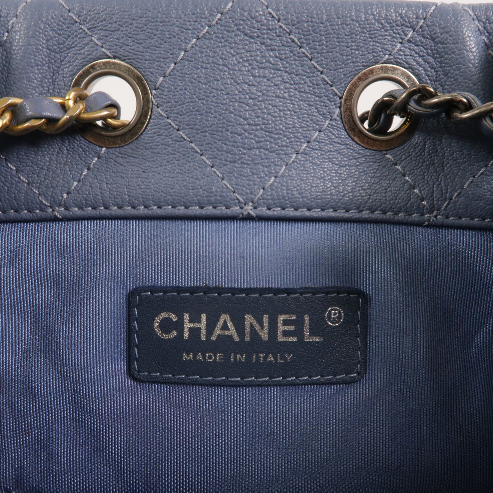 CHANEL 牛皮皮革Gabrielle Backpack鏈帶背包