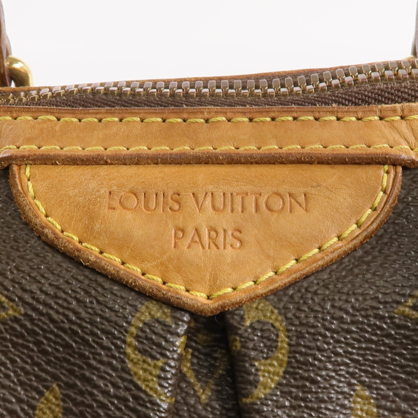 LOUIS VUITTON Monogram Palermo PM金扣手挽肩背兩用袋棕色