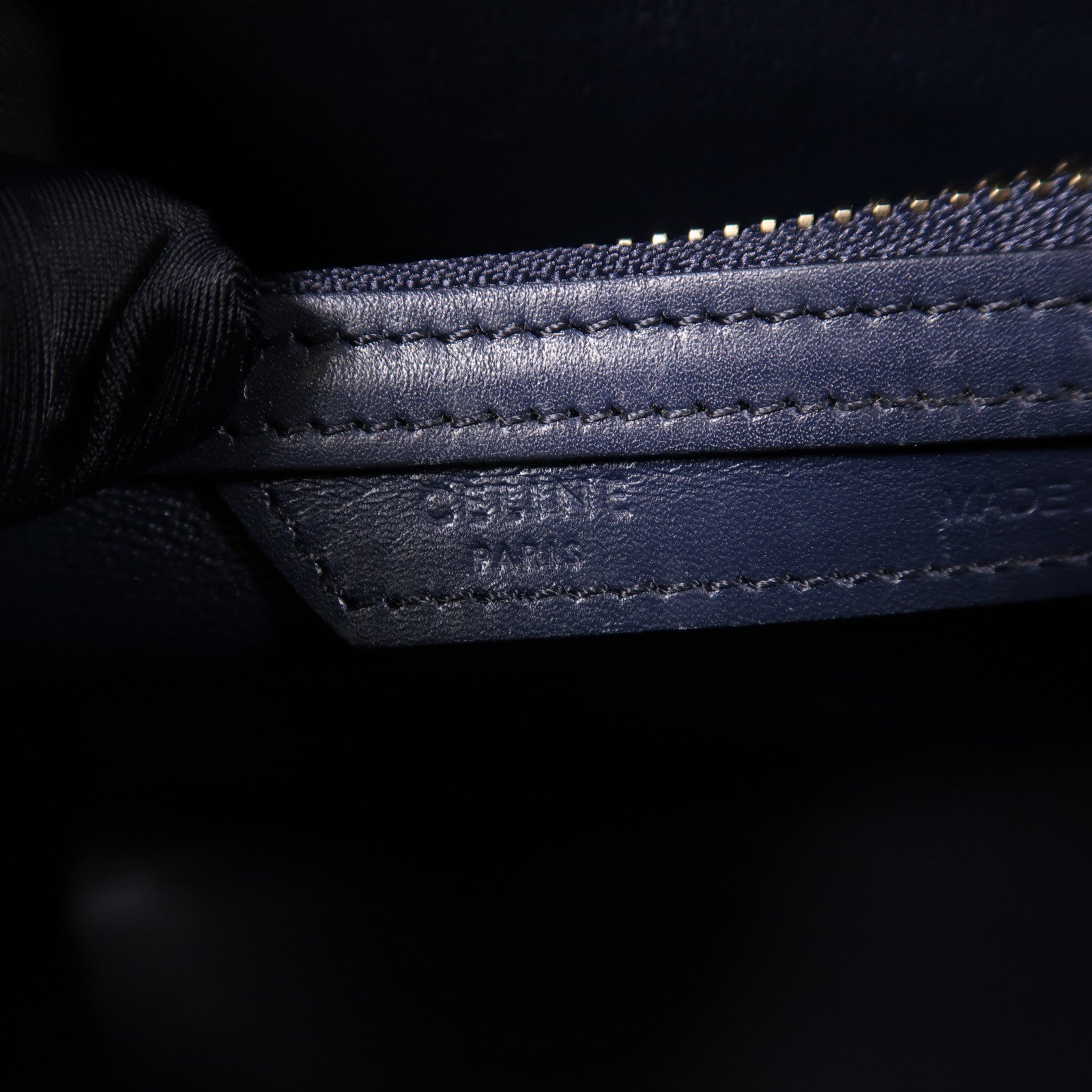 CELINE 牛皮皮革Micro Luggage手挽袋