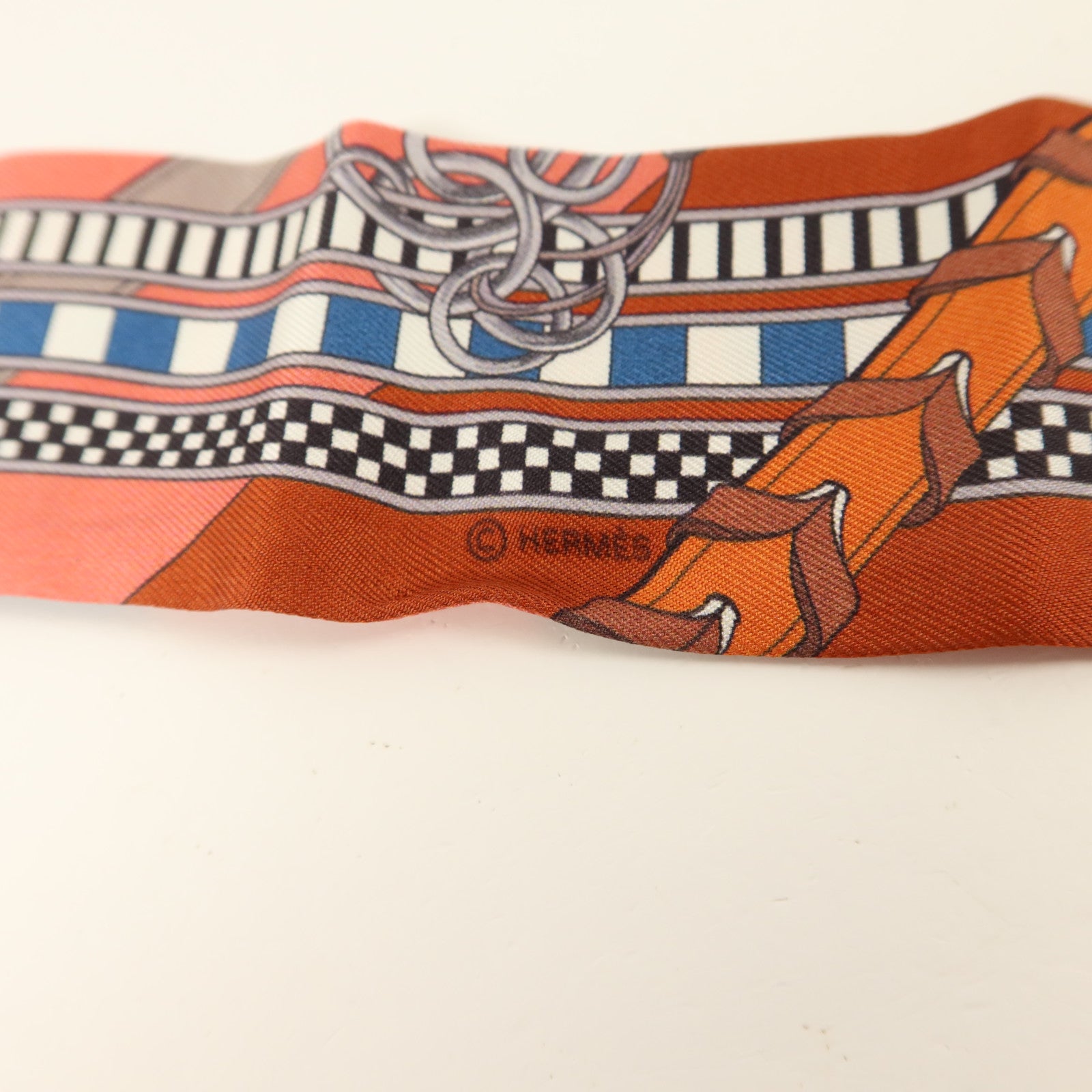 HERMES 絲質Twilly絲巾