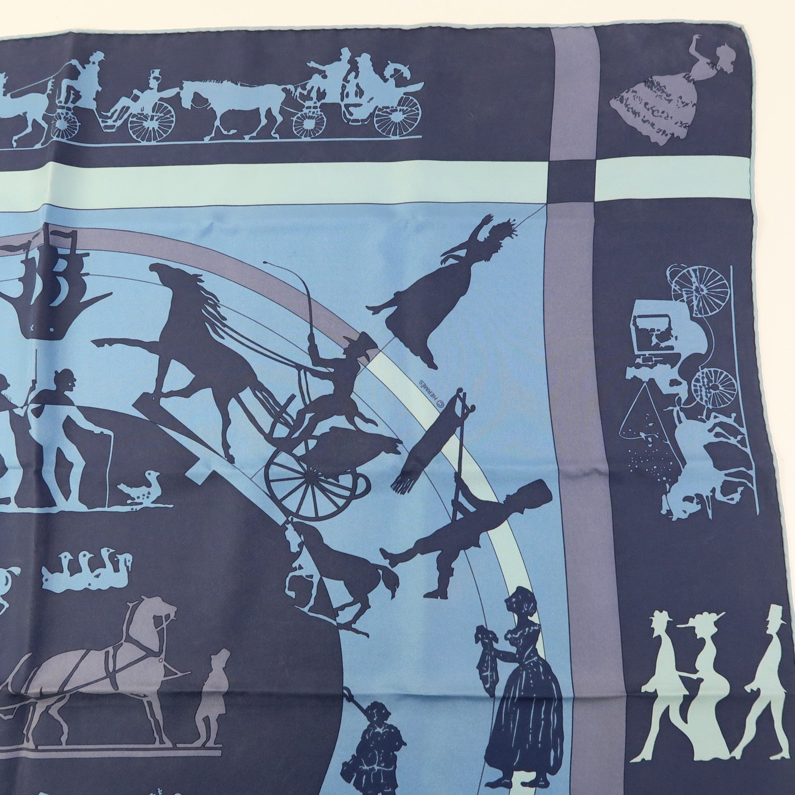 HERMES 絲質Scarf 90X90絲巾