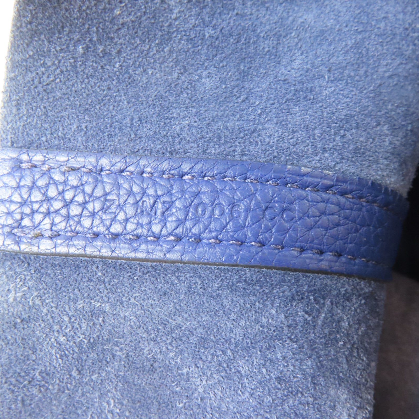 HERMES Clemence皮革Picotin MM銀扣手挽袋Bleu Saphir/藍寶石色