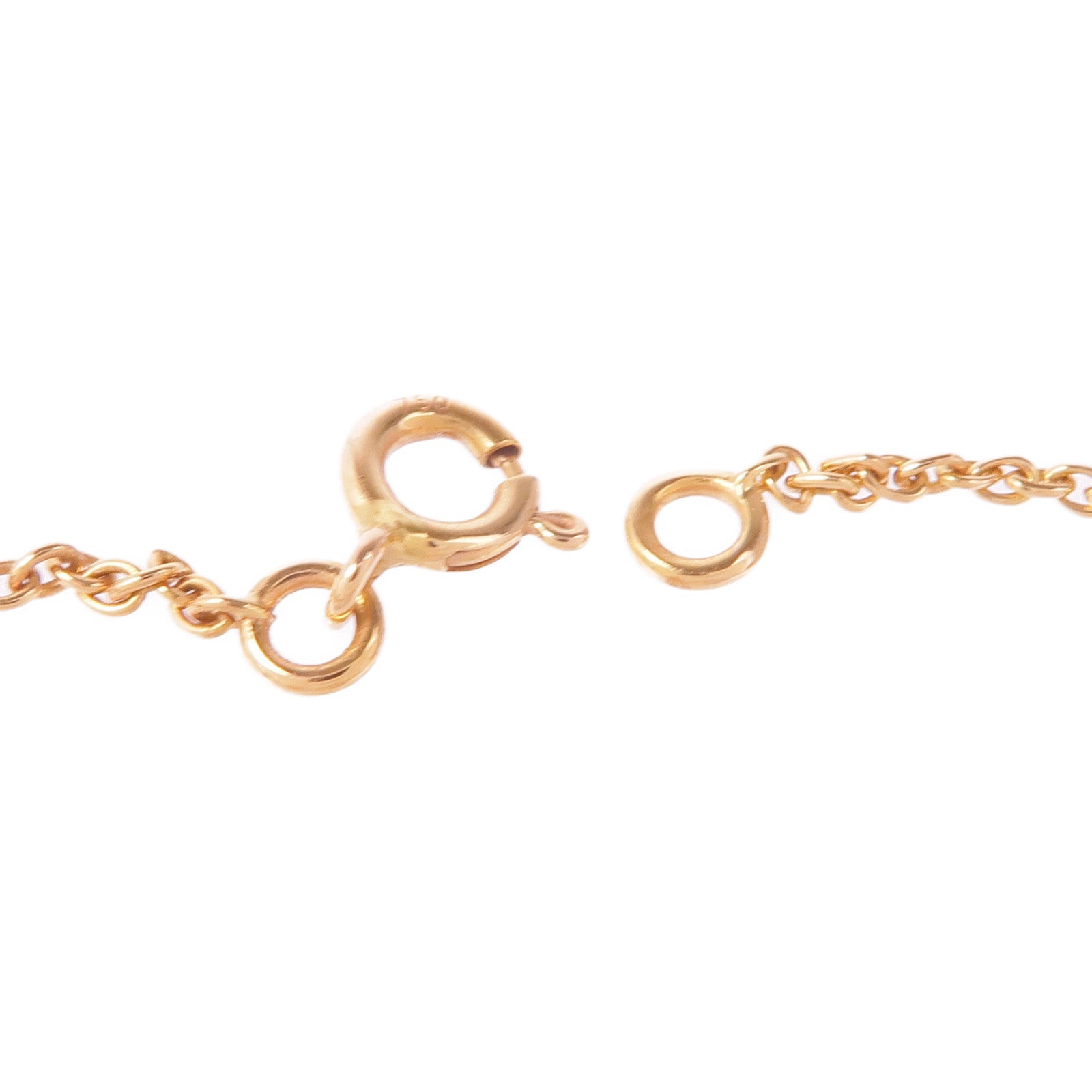 HERMES Amulettes Kelly pendant Diamond Necklace 18K Pink Gold