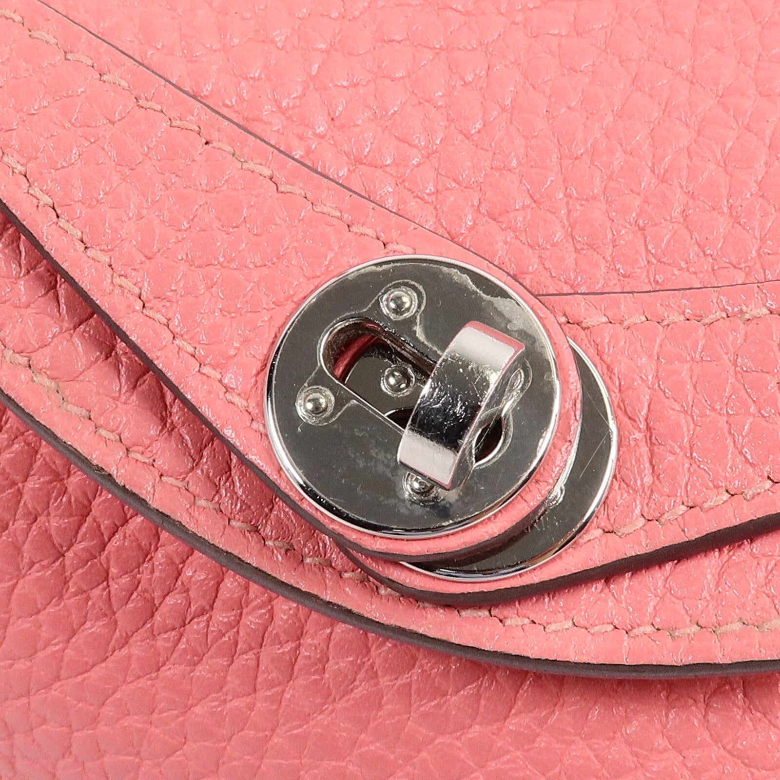 HERMES Clemence皮革Mini Lindy手挽肩背兩用袋