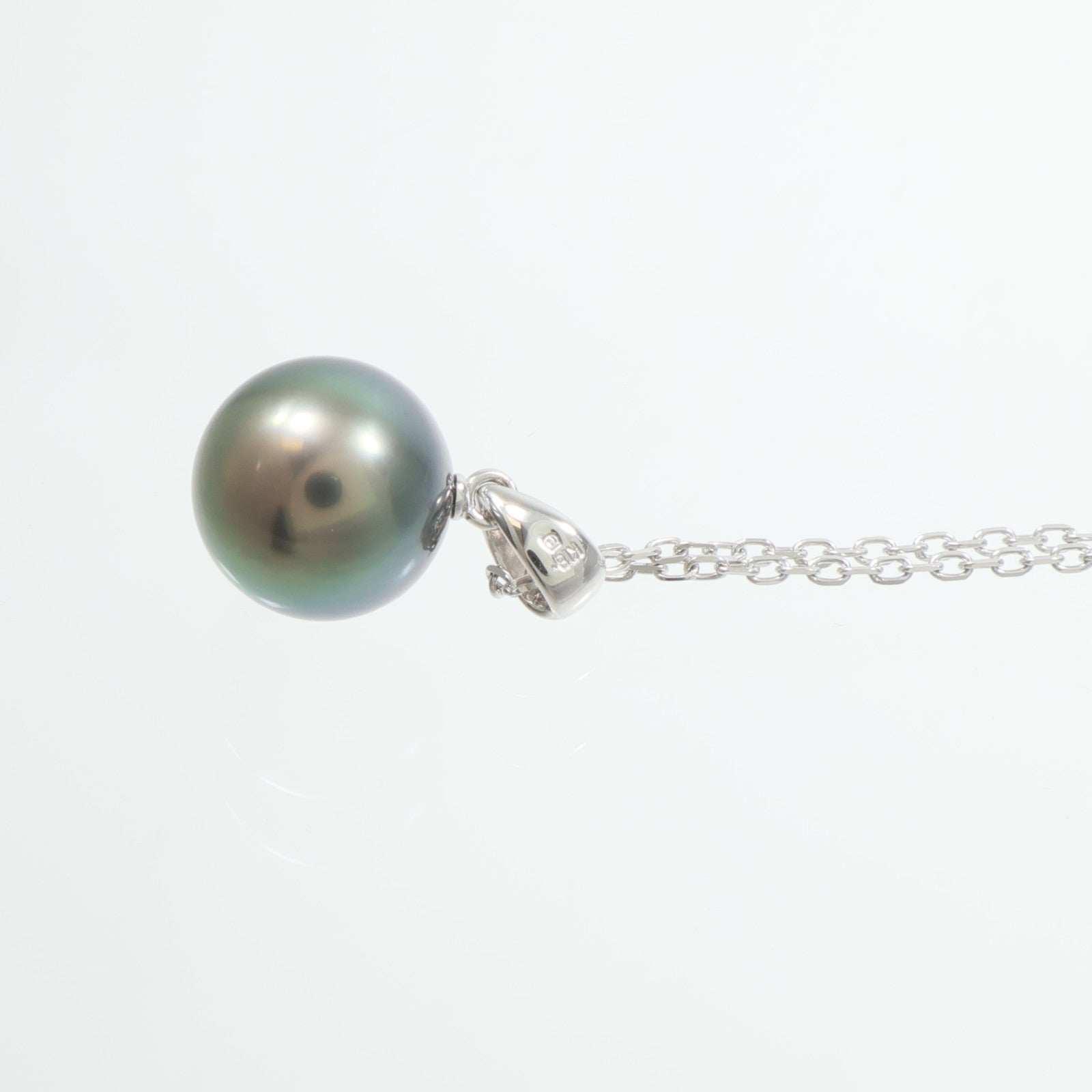 MIKIMOTO 18K白金Black Pearl Necklace珍珠項鍊