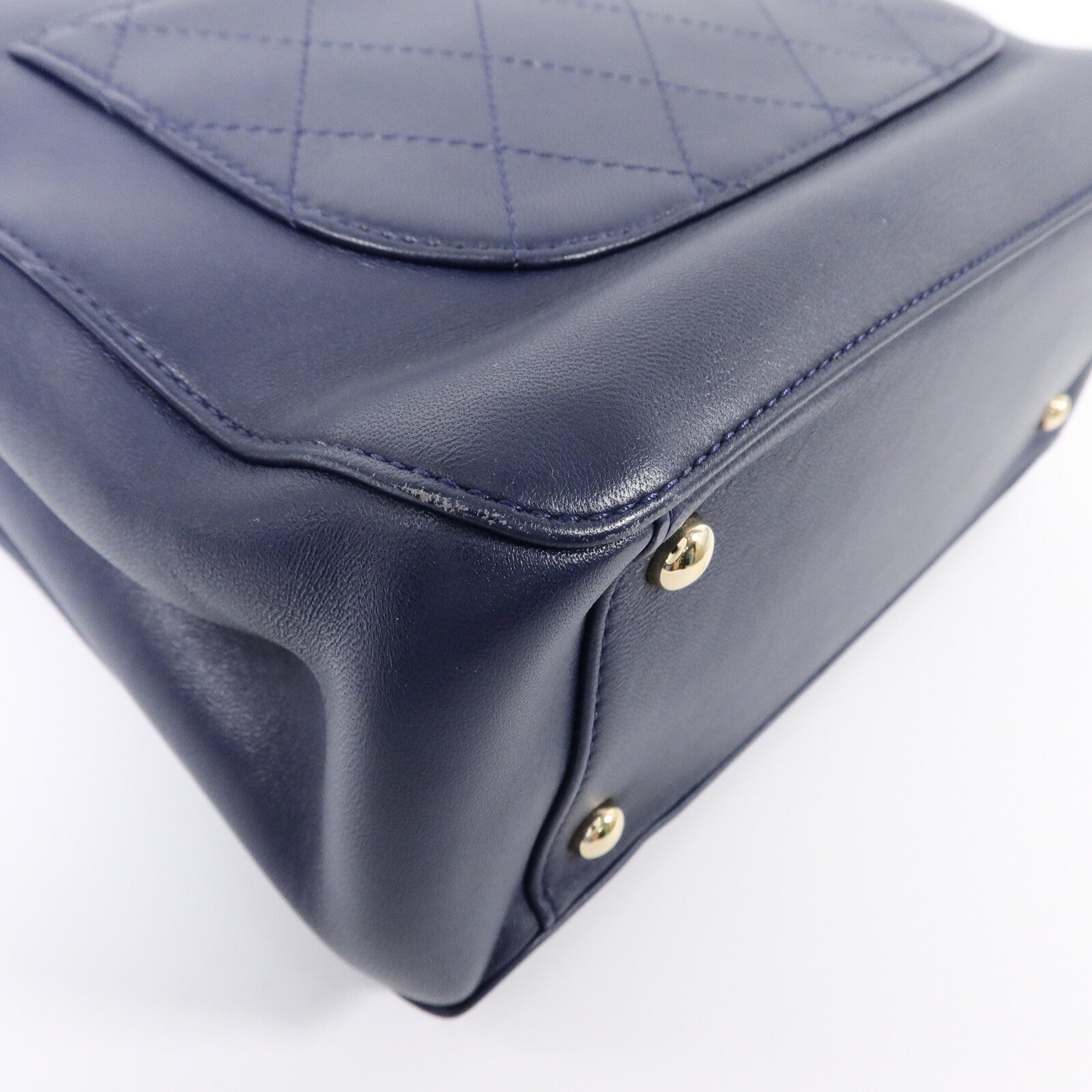 CHANEL 牛皮皮革2 Way Shoulder鏈帶手挽肩背兩用袋