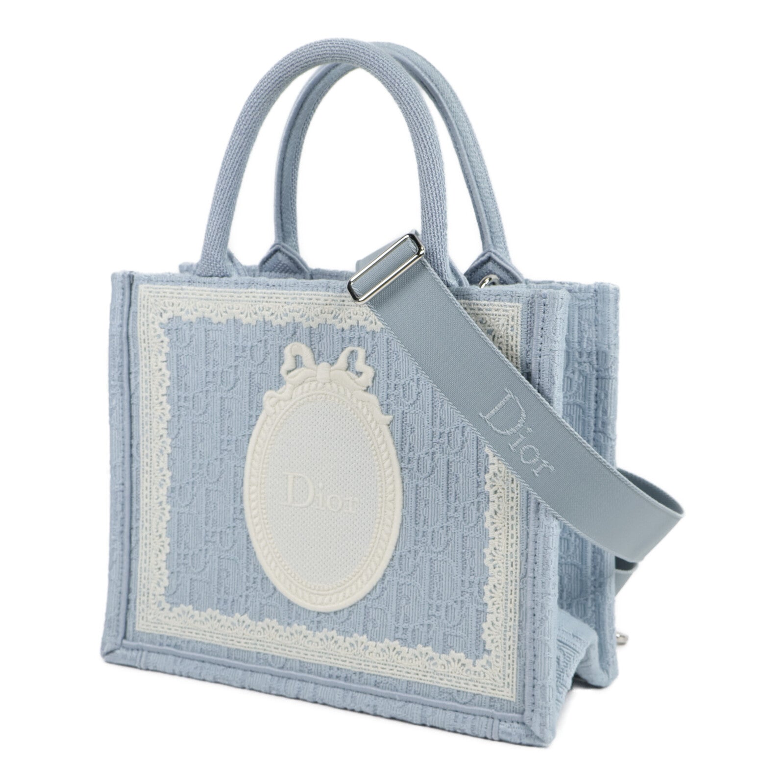 Dior 帆布Small Dior Book Tote with Strap手挽肩背兩用袋