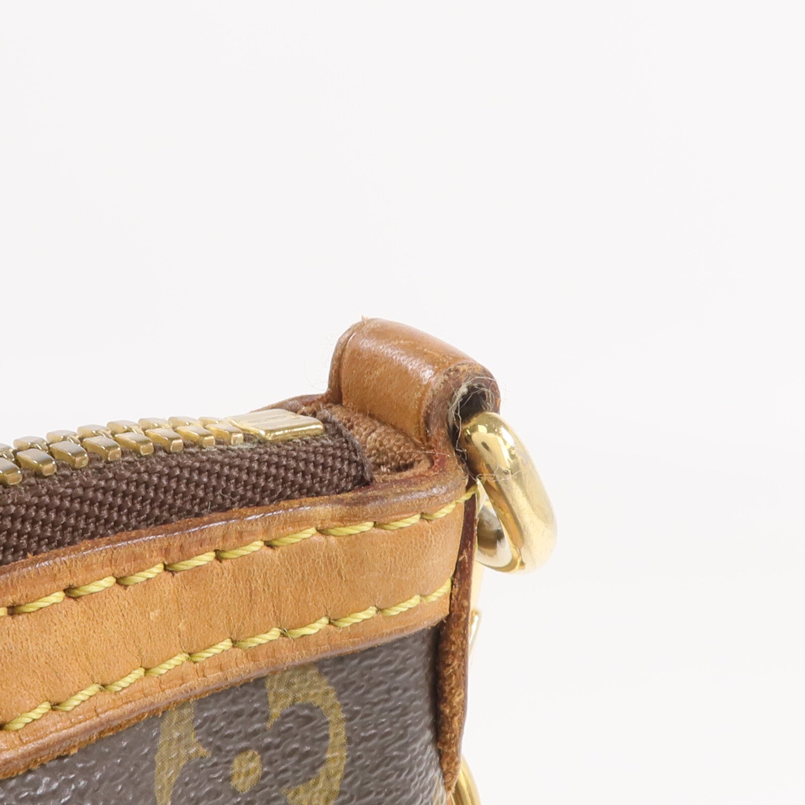 LOUIS VUITTON Monogram Palermo PM金扣手挽肩背兩用袋棕色