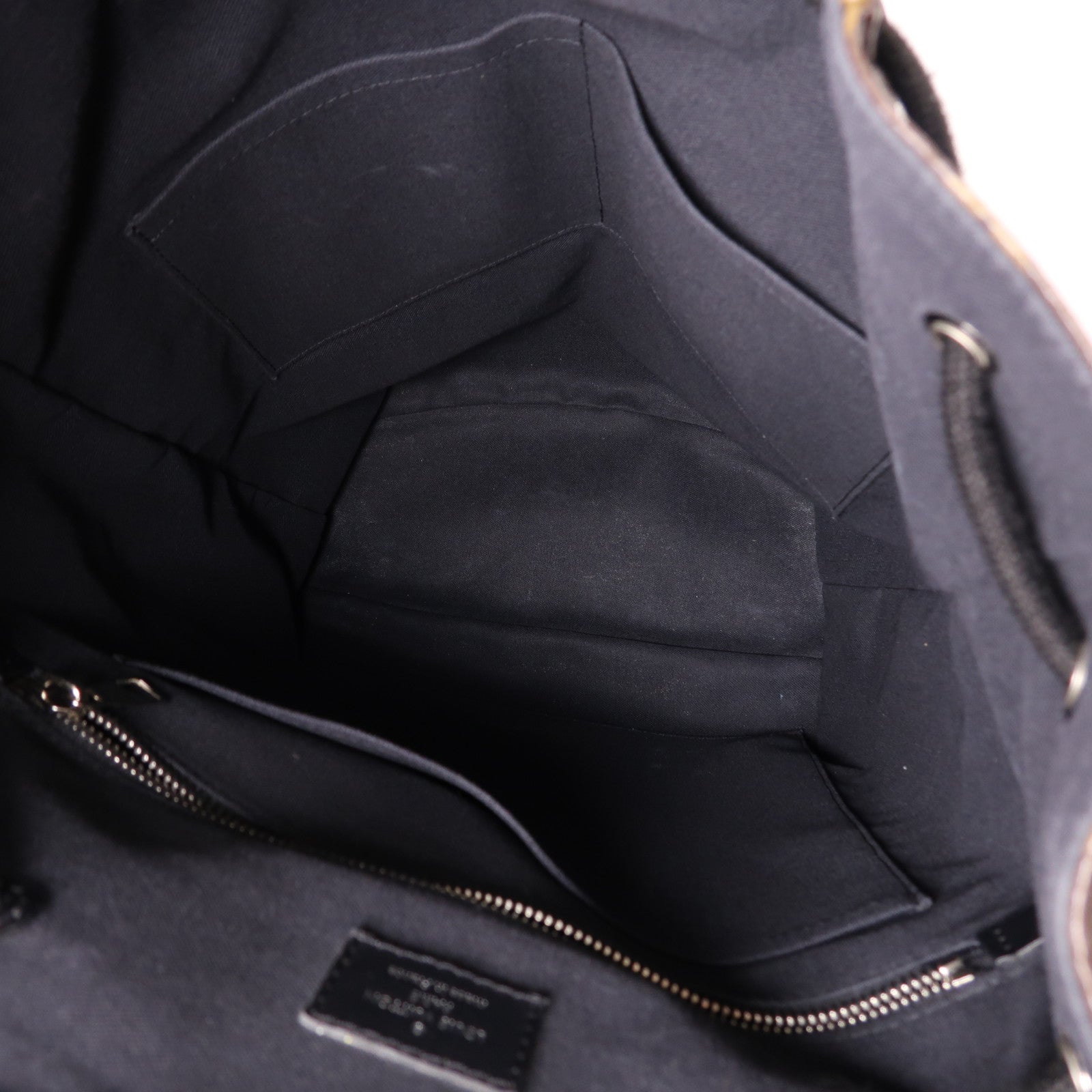 LOUIS VUITTON Monogram Macassar Christopher MM銀扣背包