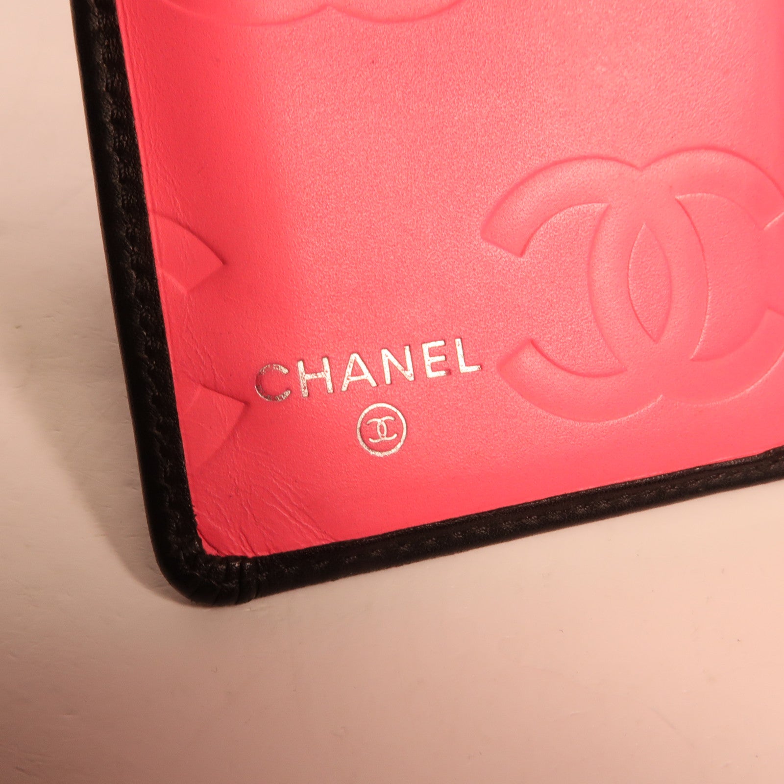 CHANEL 牛皮皮革Cambon Wallet銀扣長錢包