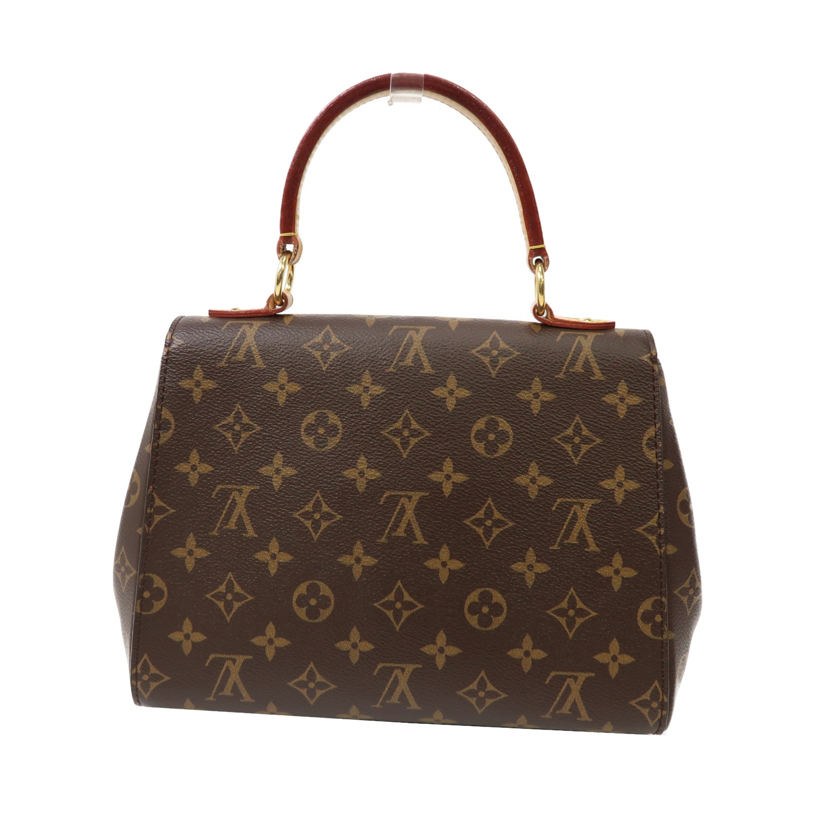LOUIS VUITTON Monogram Cluny BB金扣手挽肩背兩用袋啡色