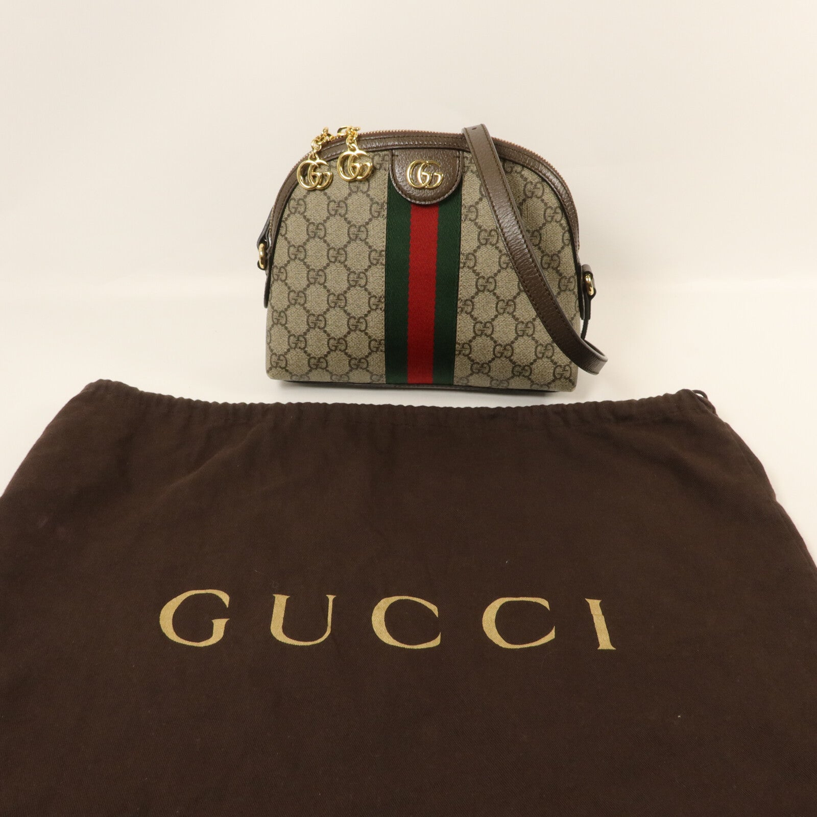 GUCCI 塗層帆布Ophidia GG肩背袋